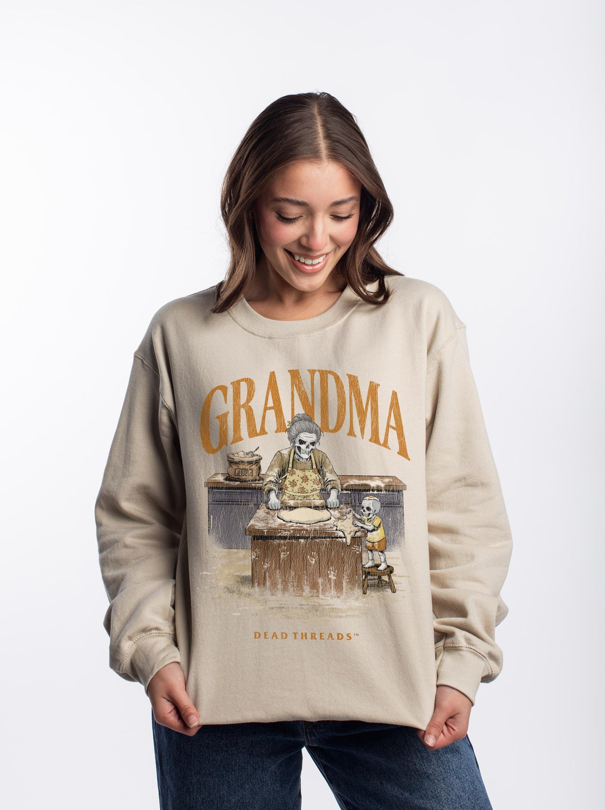 GRANDMA v1 - CREWNECK SWEATSHIRT – Sweatshirt – Dead Threads Apparel