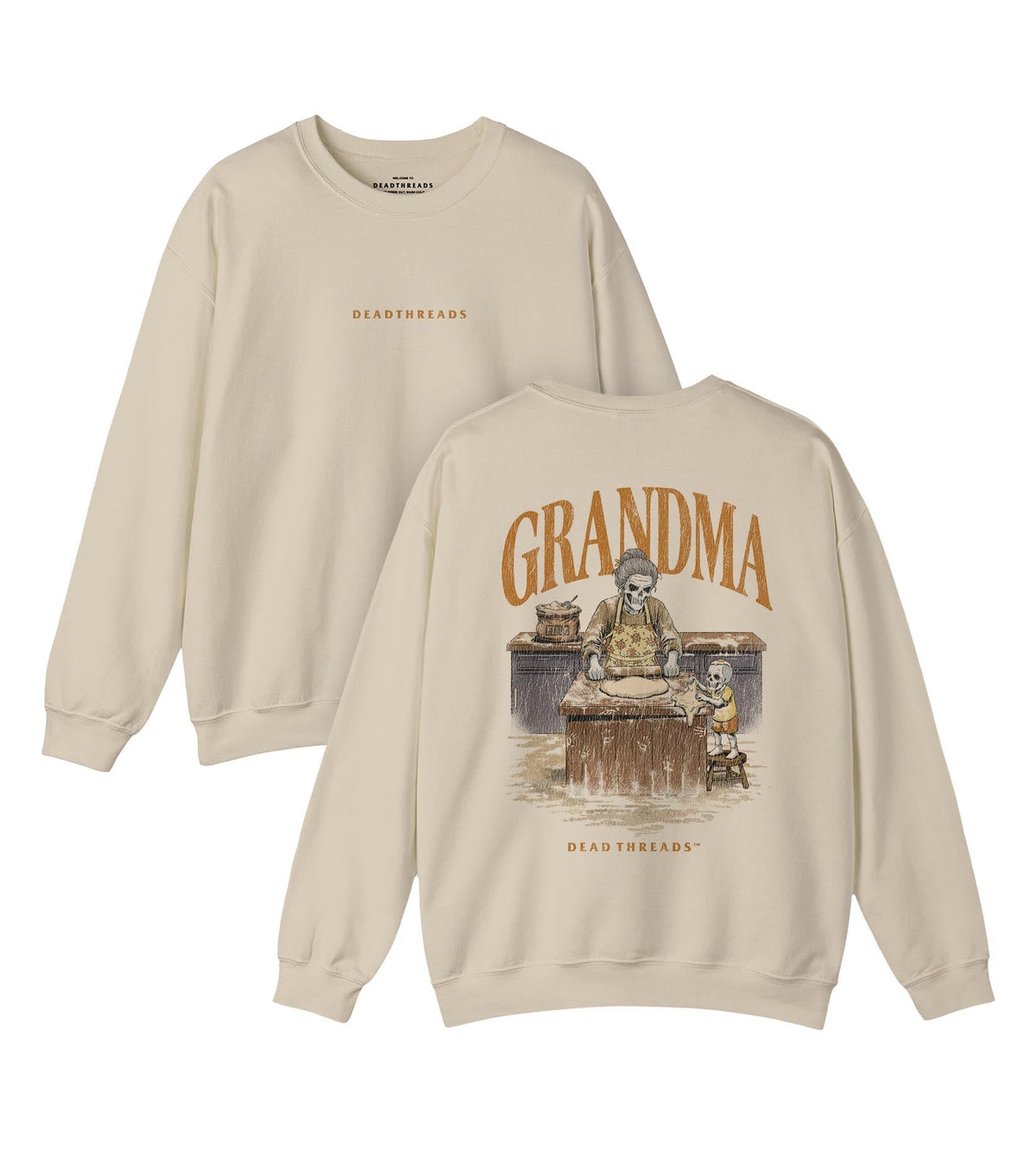 GRANDMA v1 - “DT ESSENTIAL" CREWNECK SWEATSHIRT – Sweatshirt – Dead Threads Apparel