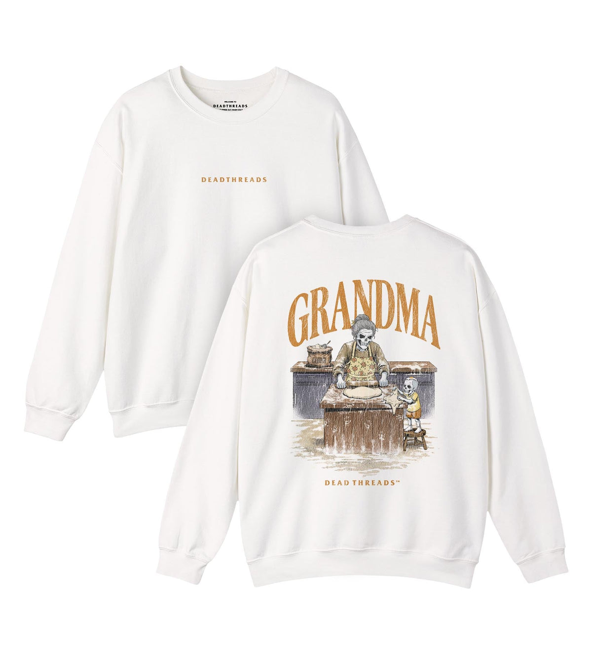 GRANDMA v1 - “DT ESSENTIAL" CREWNECK SWEATSHIRT – Sweatshirt – Dead Threads Apparel