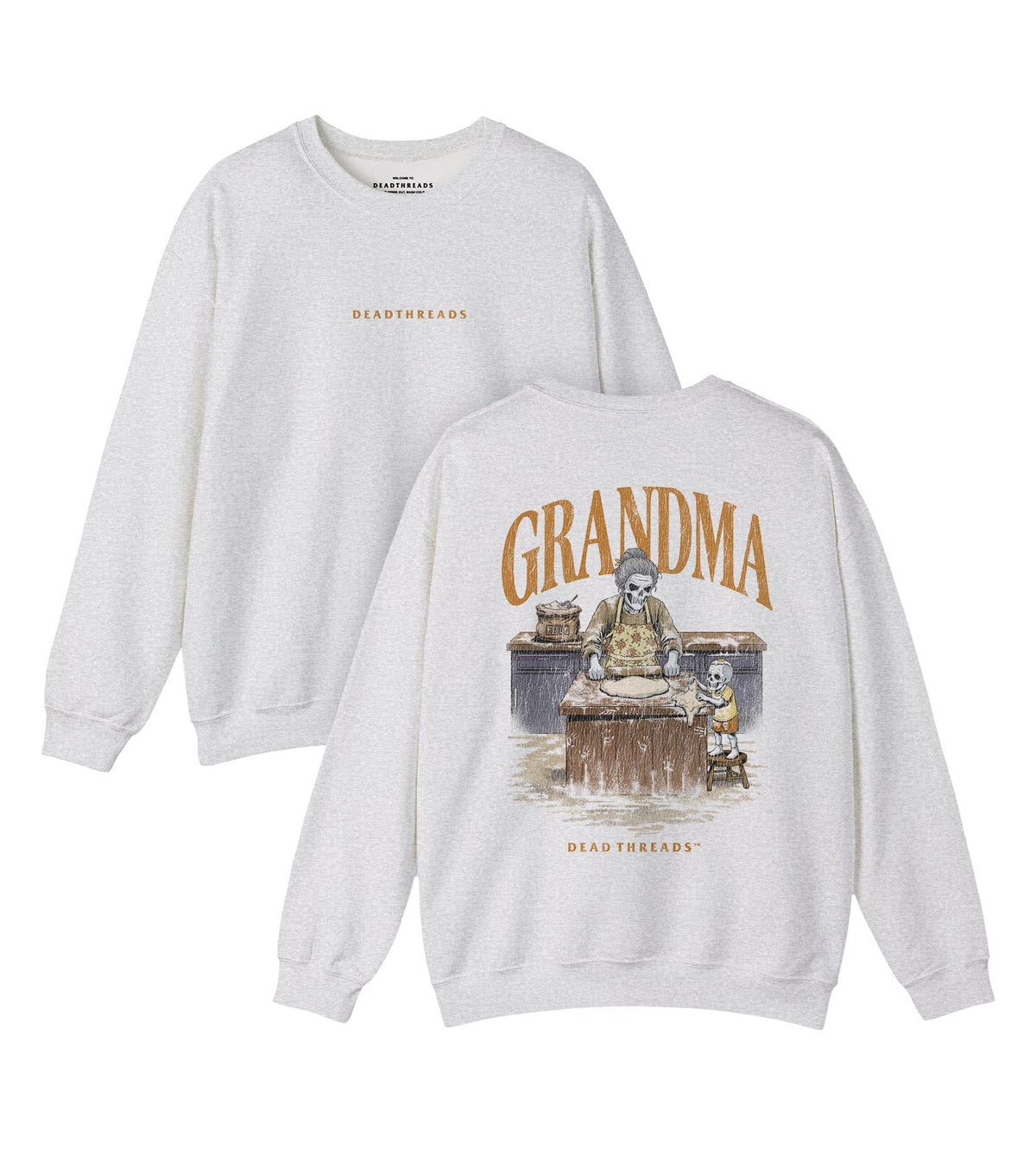 GRANDMA v1 - “DT ESSENTIAL" CREWNECK SWEATSHIRT – Sweatshirt – Dead Threads Apparel