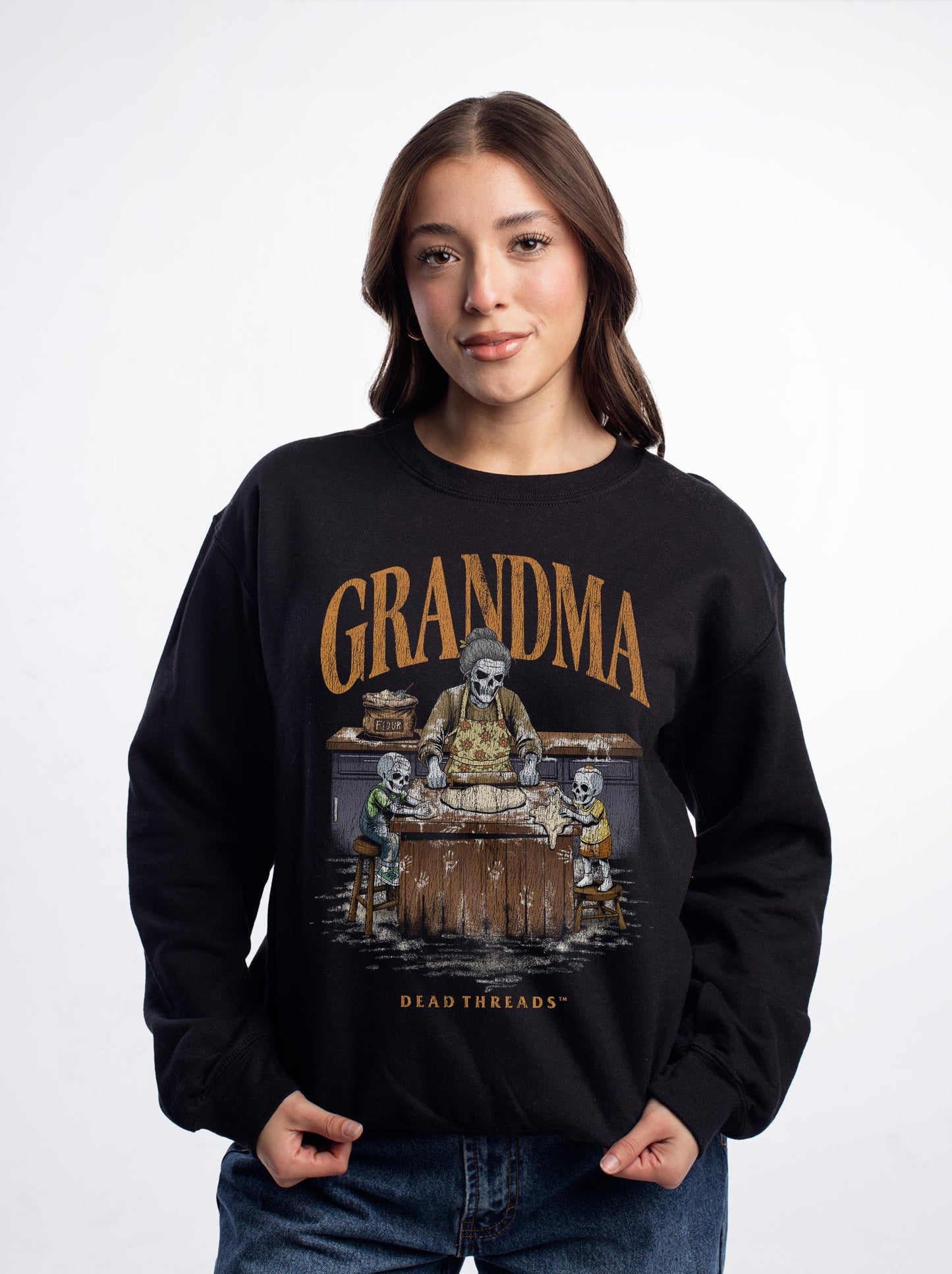 GRANDMA v2 - CREWNECK SWEATSHIRT – Sweatshirt – Dead Threads Apparel