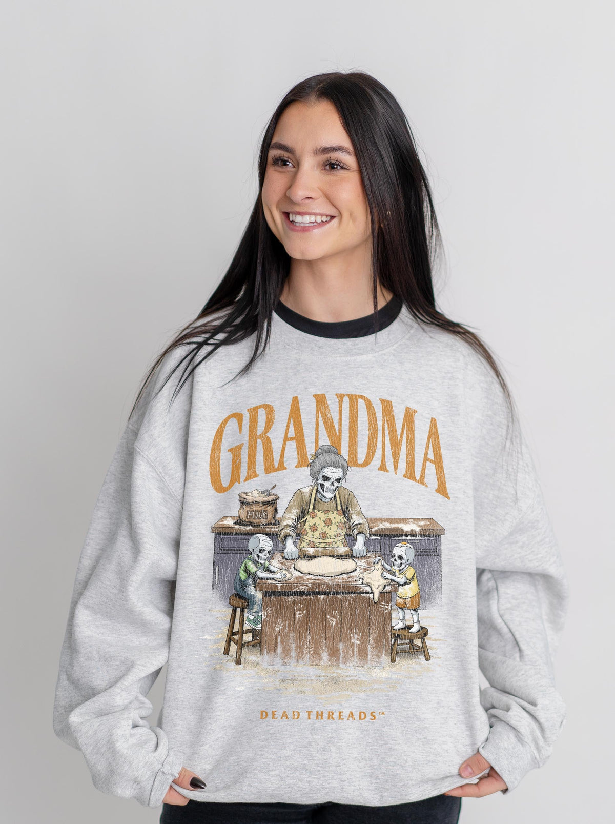 GRANDMA v2 - CREWNECK SWEATSHIRT – Sweatshirt – Dead Threads Apparel