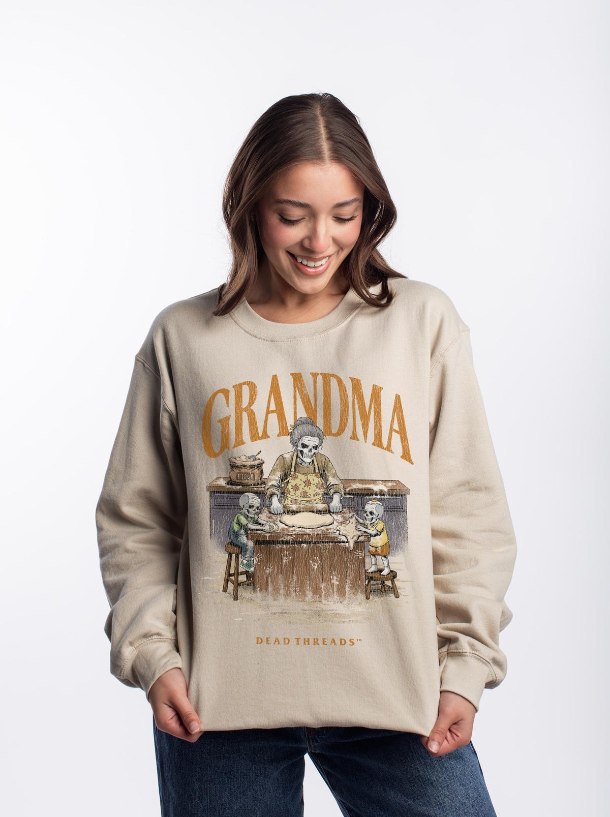 GRANDMA v2 - CREWNECK SWEATSHIRT – Sweatshirt – Dead Threads Apparel