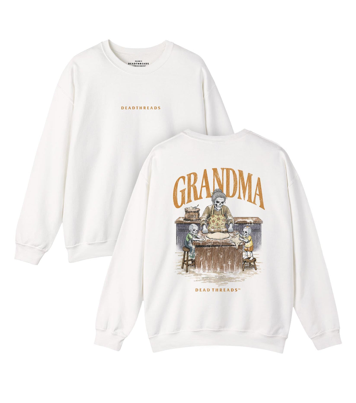 GRANDMA v2 - “DT ESSENTIAL" CREWNECK SWEATSHIRT – Sweatshirt – Dead Threads Apparel