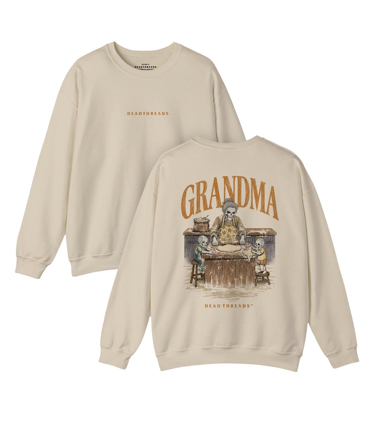 GRANDMA v2 - “DT ESSENTIAL" CREWNECK SWEATSHIRT – Sweatshirt – Dead Threads Apparel