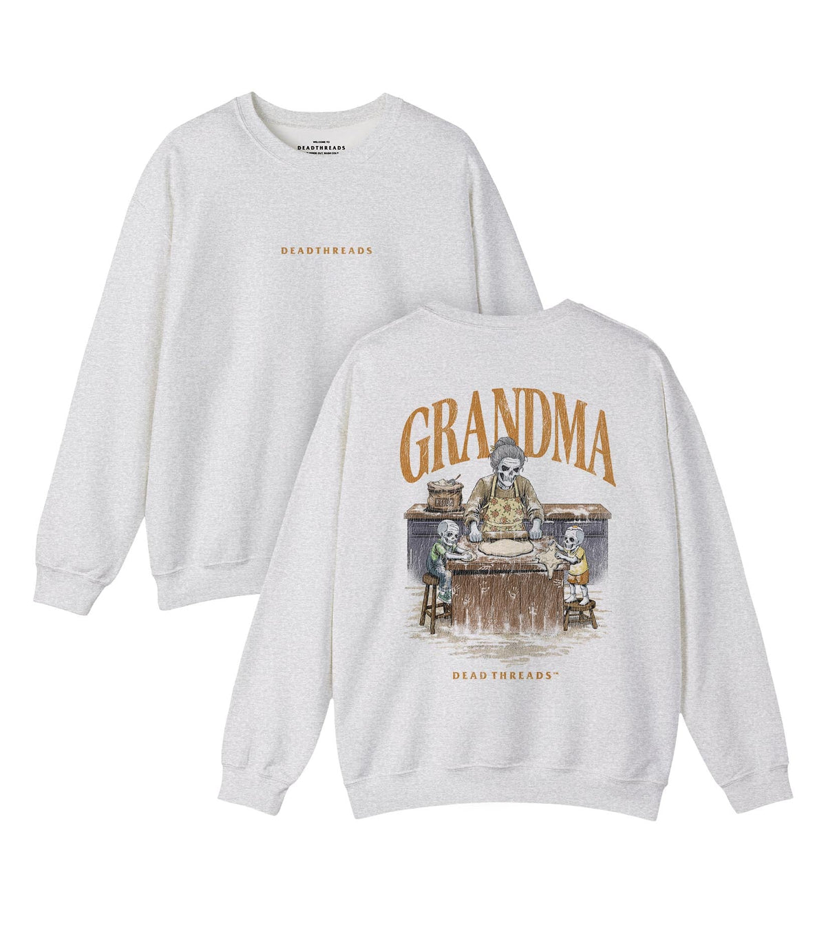 GRANDMA v2 - “DT ESSENTIAL" CREWNECK SWEATSHIRT – Sweatshirt – Dead Threads Apparel