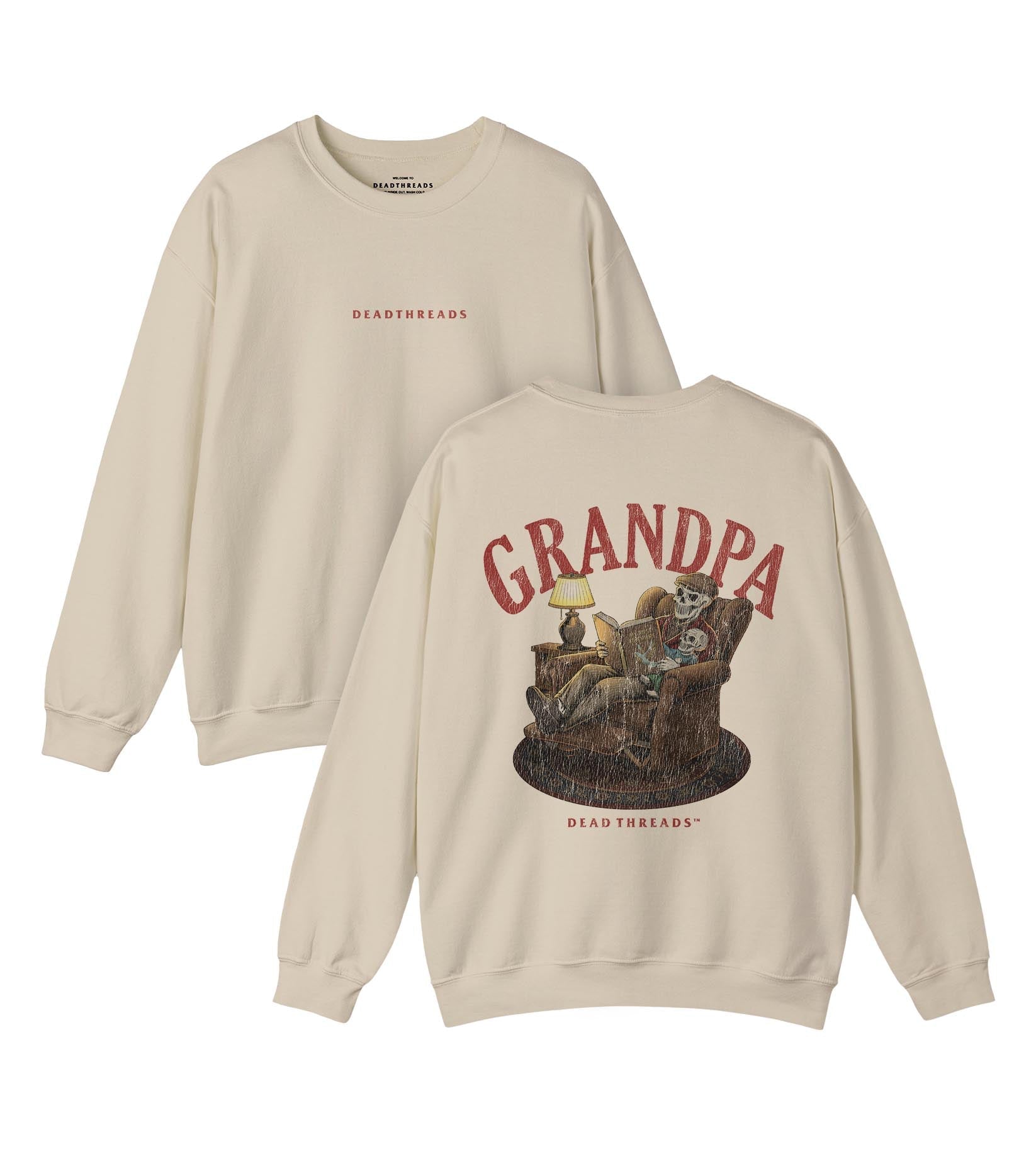 GRANDPA v1 - “DT ESSENTIAL" CREWNECK SWEATSHIRT – Sweatshirt – Dead Threads Apparel