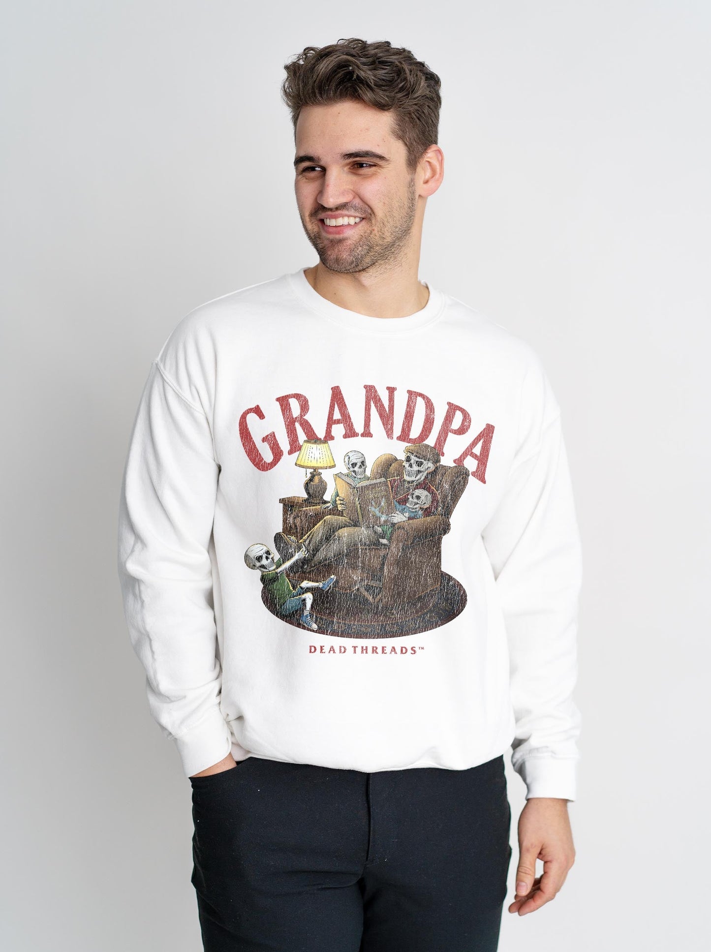 GRANDPA v3 - CREWNECK SWEATSHIRT – Sweatshirt – Dead Threads Apparel