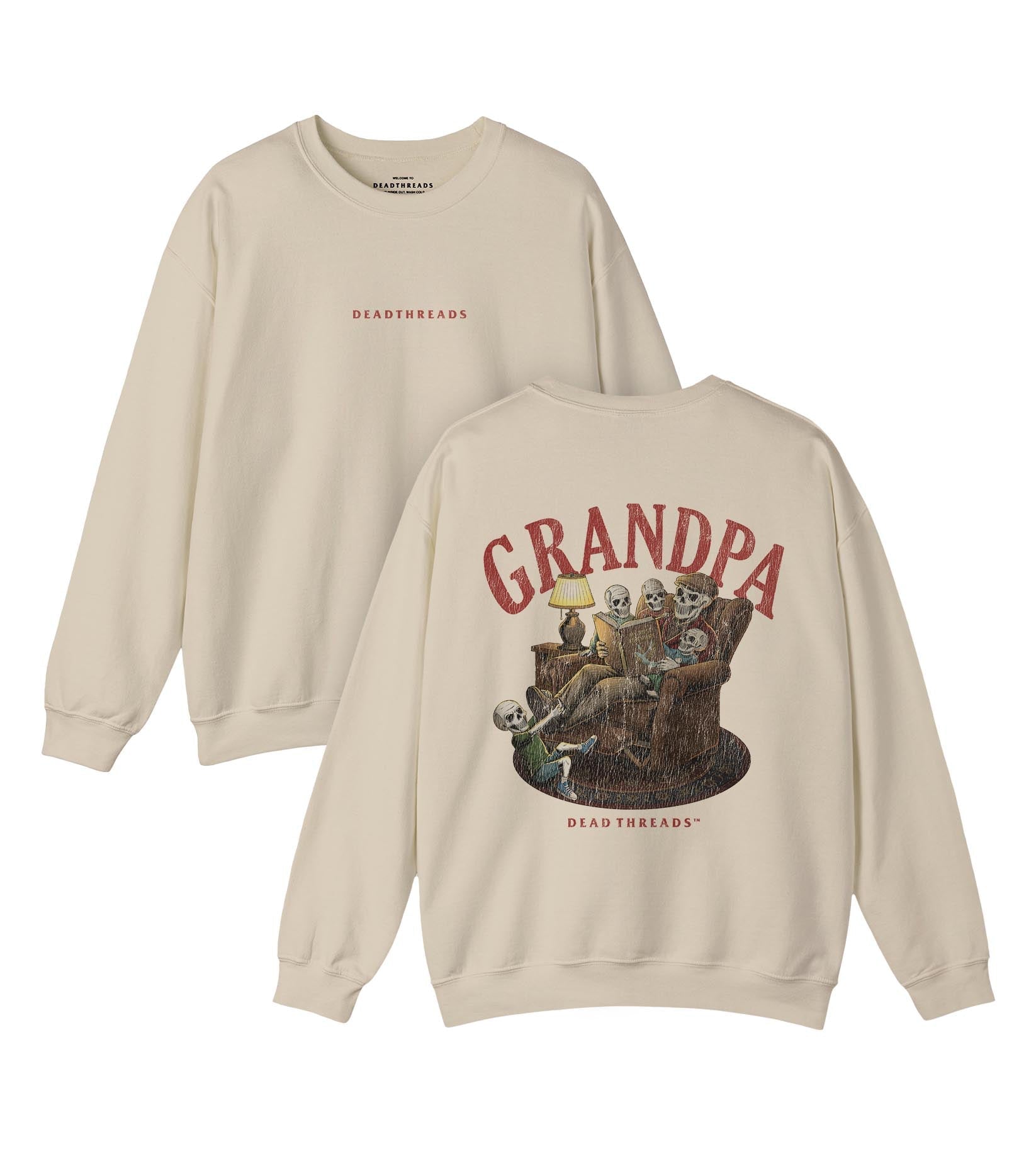 GRANDPA v4 - “DT ESSENTIAL" CREWNECK SWEATSHIRT – Sweatshirt – Dead Threads Apparel