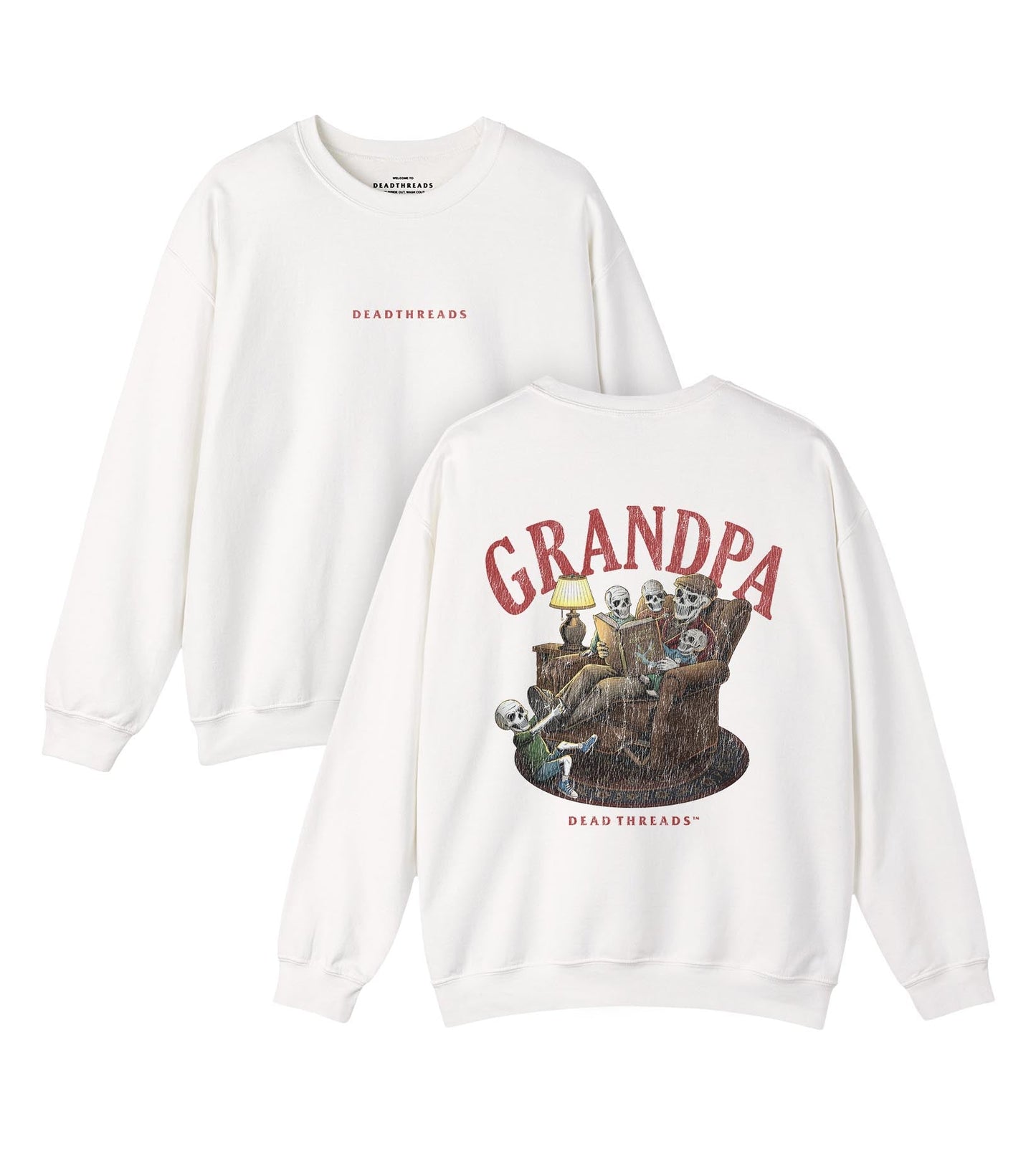 GRANDPA v4 - “DT ESSENTIAL" CREWNECK SWEATSHIRT – Sweatshirt – Dead Threads Apparel