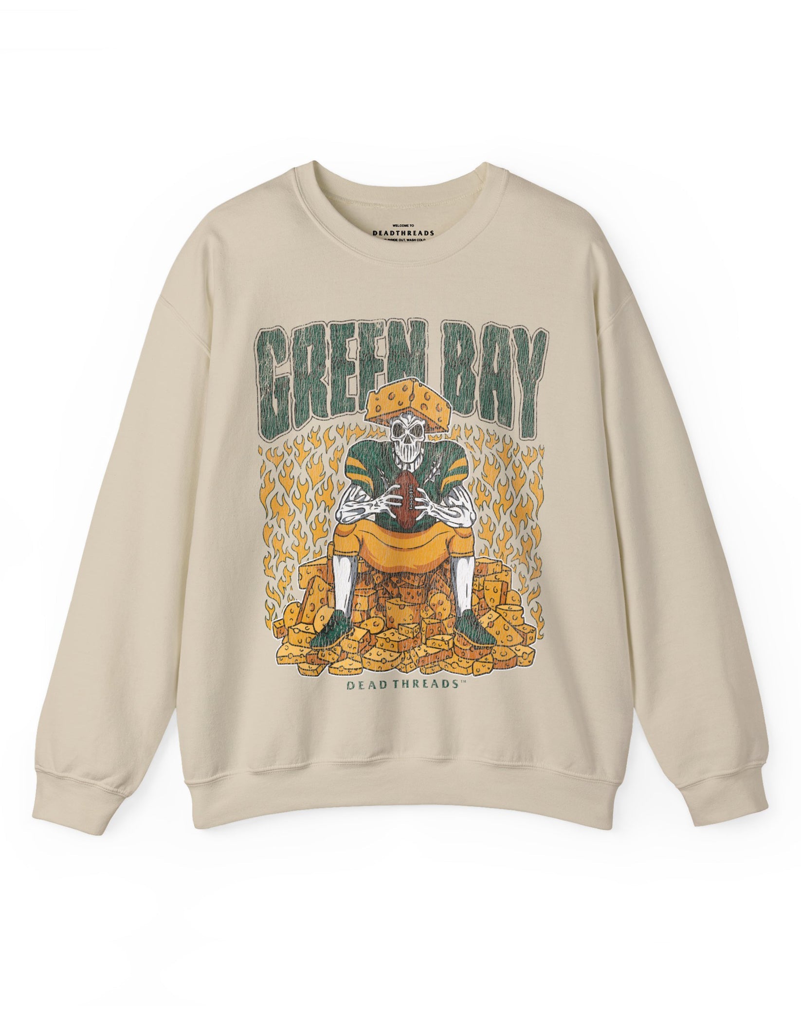 GREEN BAY FOOTBALL v1 CREWNECK SWEATSHIRT – Sweatshirt – Dead Threads Apparel
