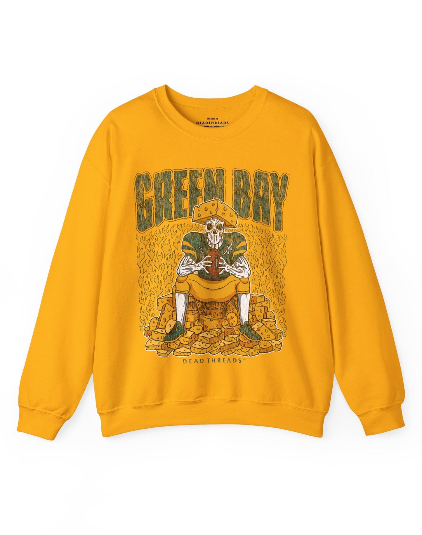 GREEN BAY FOOTBALL v1 CREWNECK SWEATSHIRT – Sweatshirt – Dead Threads Apparel
