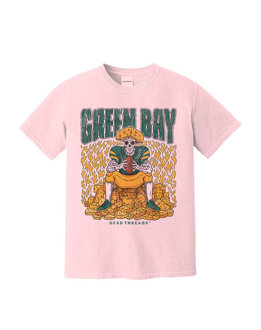 GREEN BAY FOOTBALL v1 - PINK – T-Shirt – Dead Threads Apparel