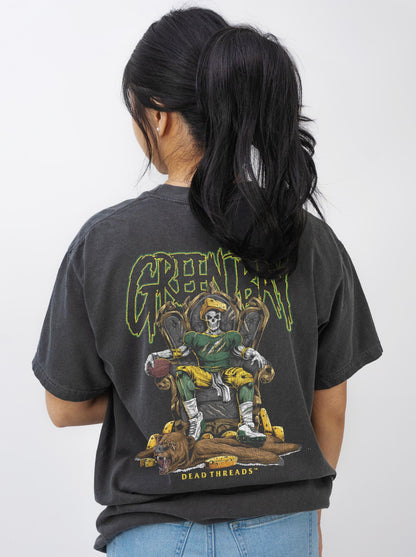 GREEN BAY FOOTBALL v2 - “3 SKULL” PREMIUM T - SHIRT – T-Shirt – Dead Threads Apparel