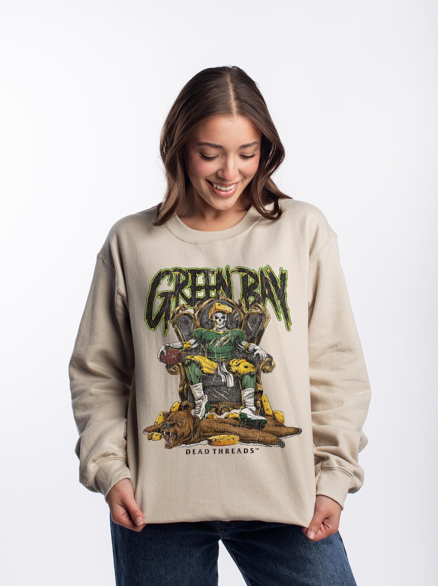 GREEN BAY FOOTBALL v2 CREWNECK SWEATSHIRT – Sweatshirt – Dead Threads Apparel