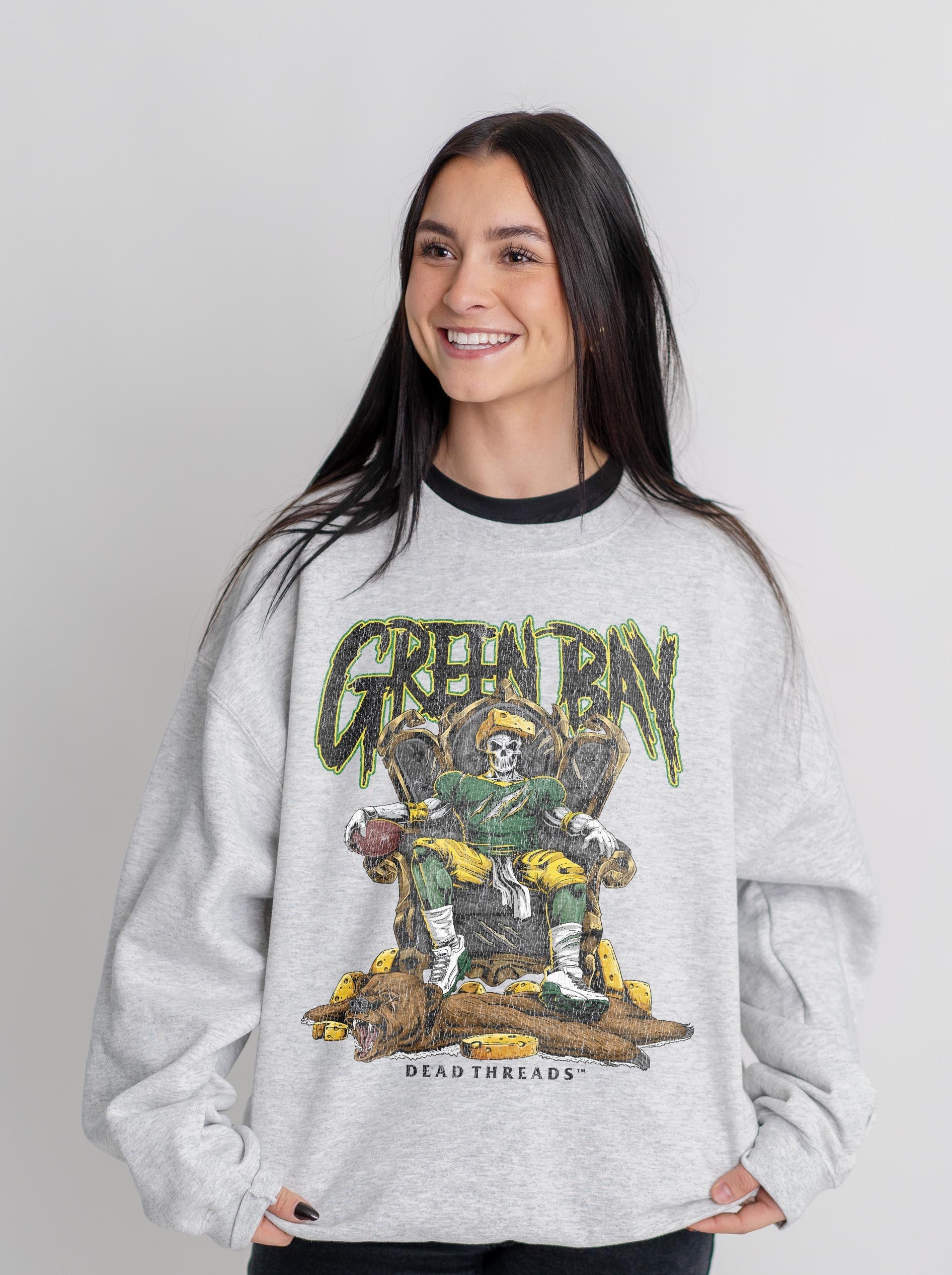 GREEN BAY FOOTBALL v2 CREWNECK SWEATSHIRT – Sweatshirt – Dead Threads Apparel