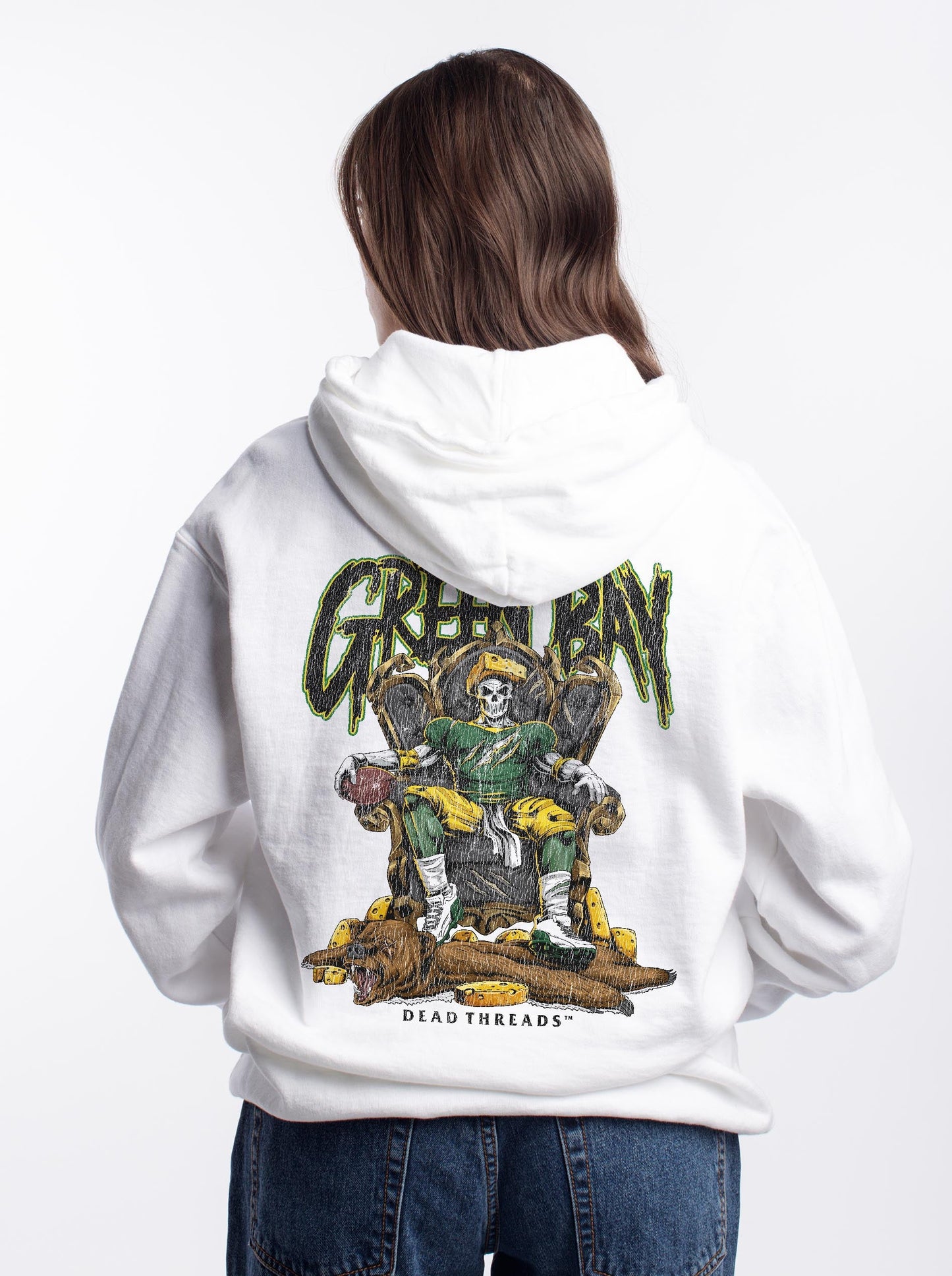 GREEN BAY FOOTBALL v2 - “DT ESSENTIAL" HOODIE – Hoodie – Dead Threads Apparel