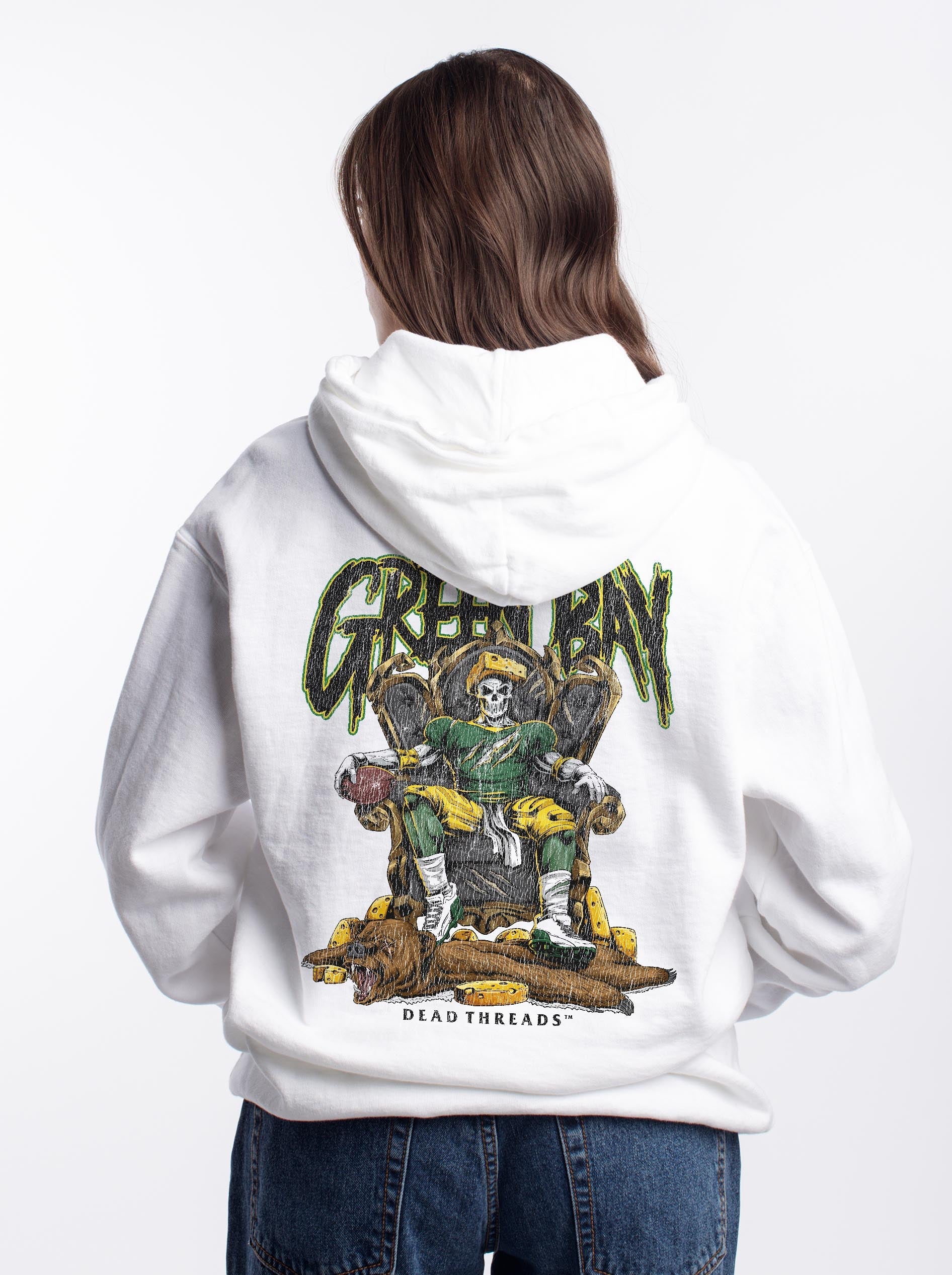 GREEN BAY FOOTBALL v2 - “DT ESSENTIAL" HOODIE – Hoodie – Dead Threads Apparel