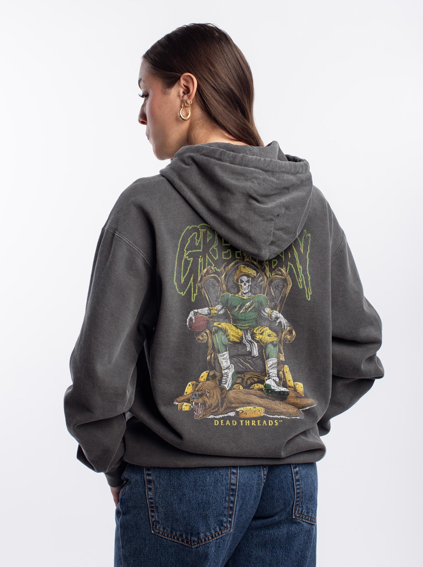 GREEN BAY FOOTBALL v2 - “DT ESSENTIAL" HOODIE – Hoodie – Dead Threads Apparel
