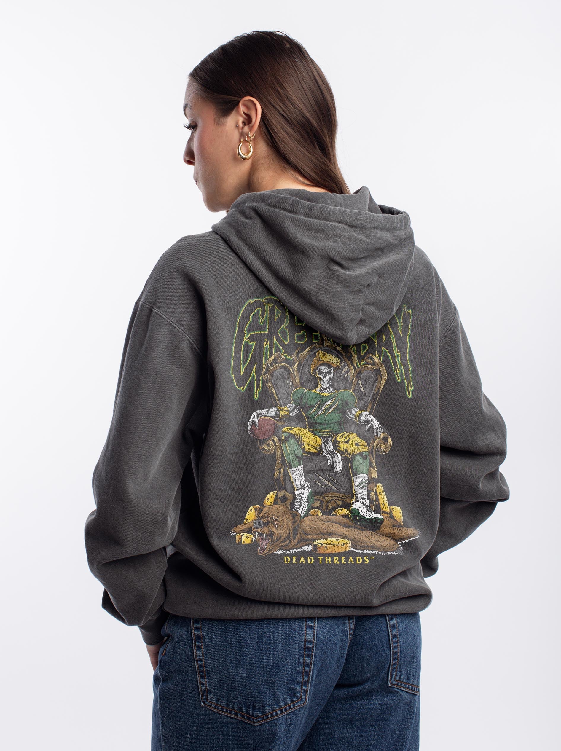 GREEN BAY FOOTBALL v2 - “DT ESSENTIAL" HOODIE – Hoodie – Dead Threads Apparel