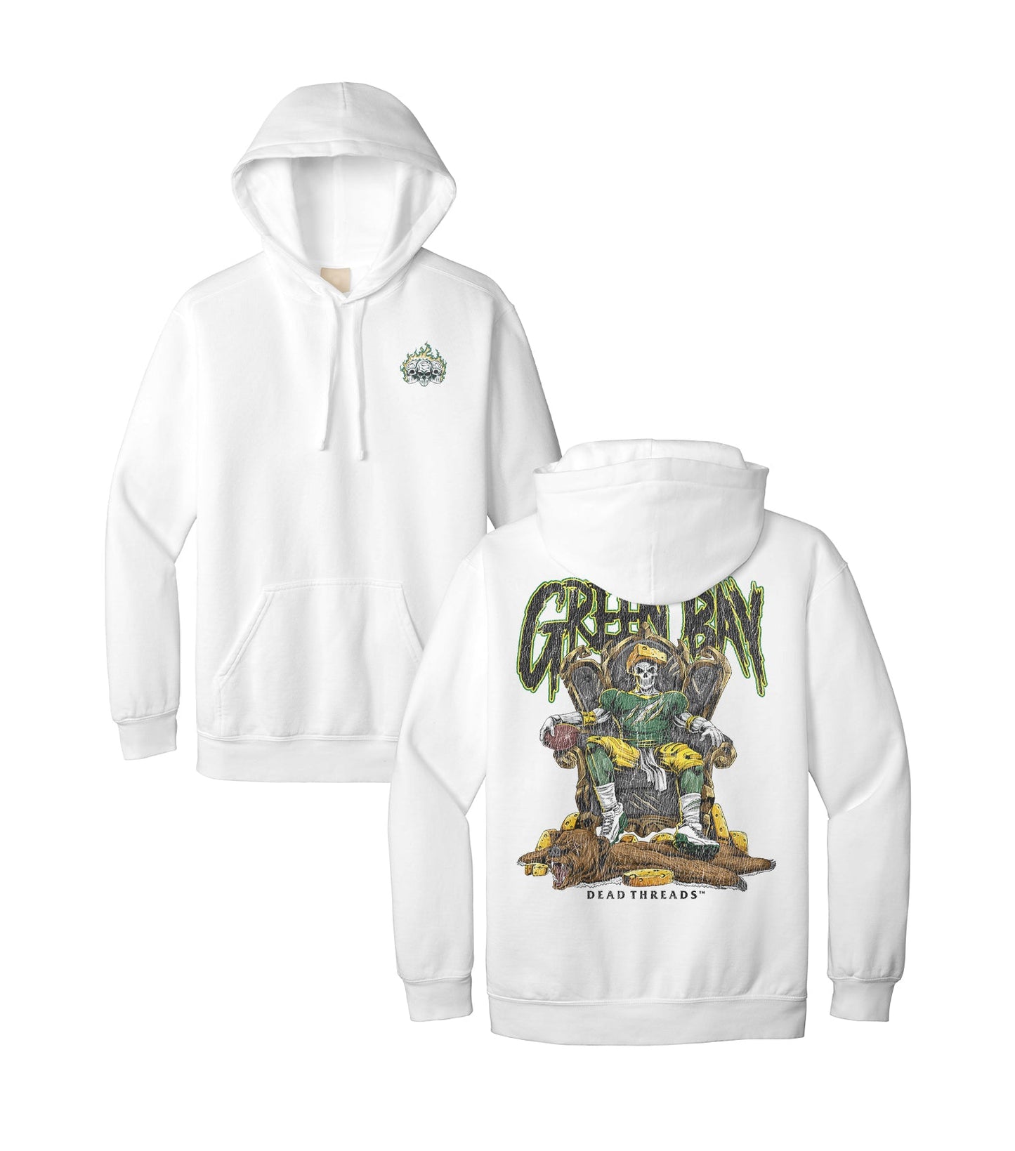 GREEN BAY FOOTBALL v2 - HOODIE – Hoodie – Dead Threads Apparel