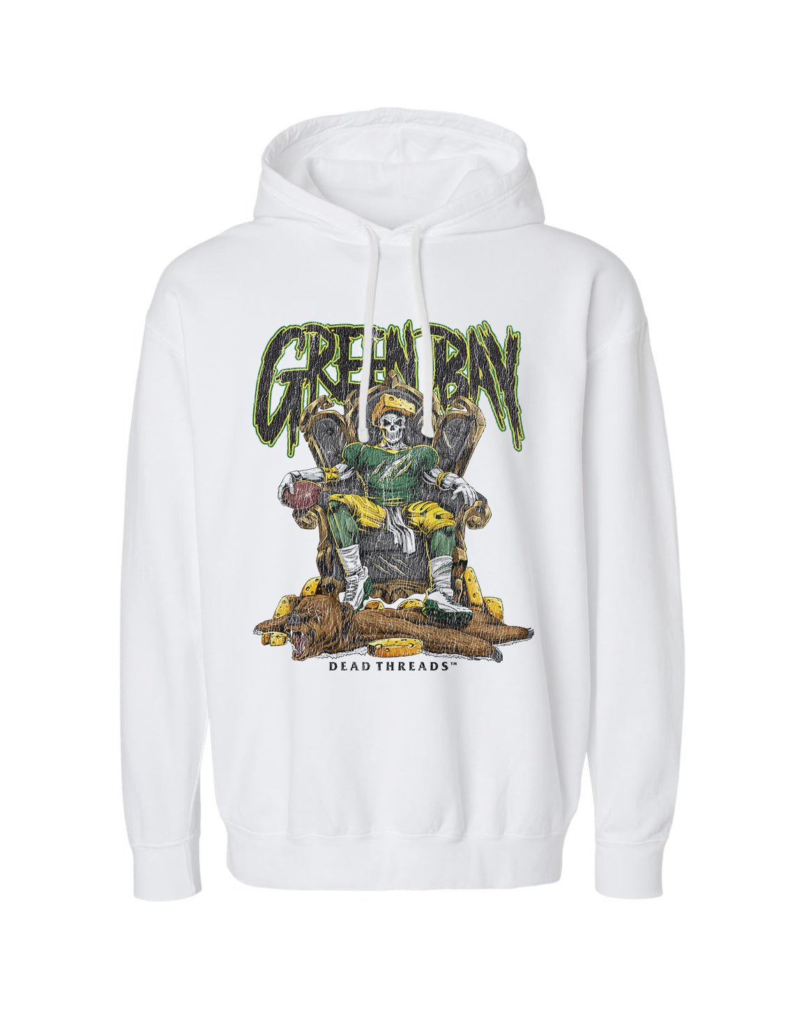 GREEN BAY FOOTBALL v2 - LIGHTWEIGHT HOODIE – Lightweight – Dead Threads Apparel