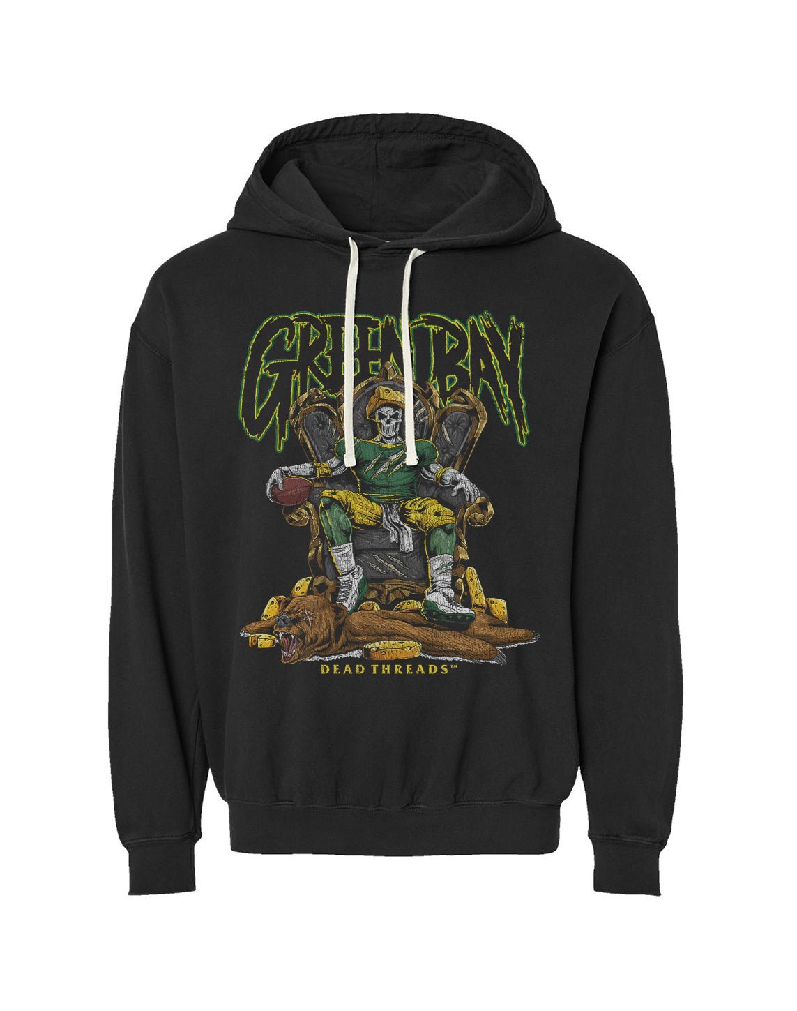 GREEN BAY FOOTBALL v2 - LIGHTWEIGHT HOODIE – Lightweight – Dead Threads Apparel