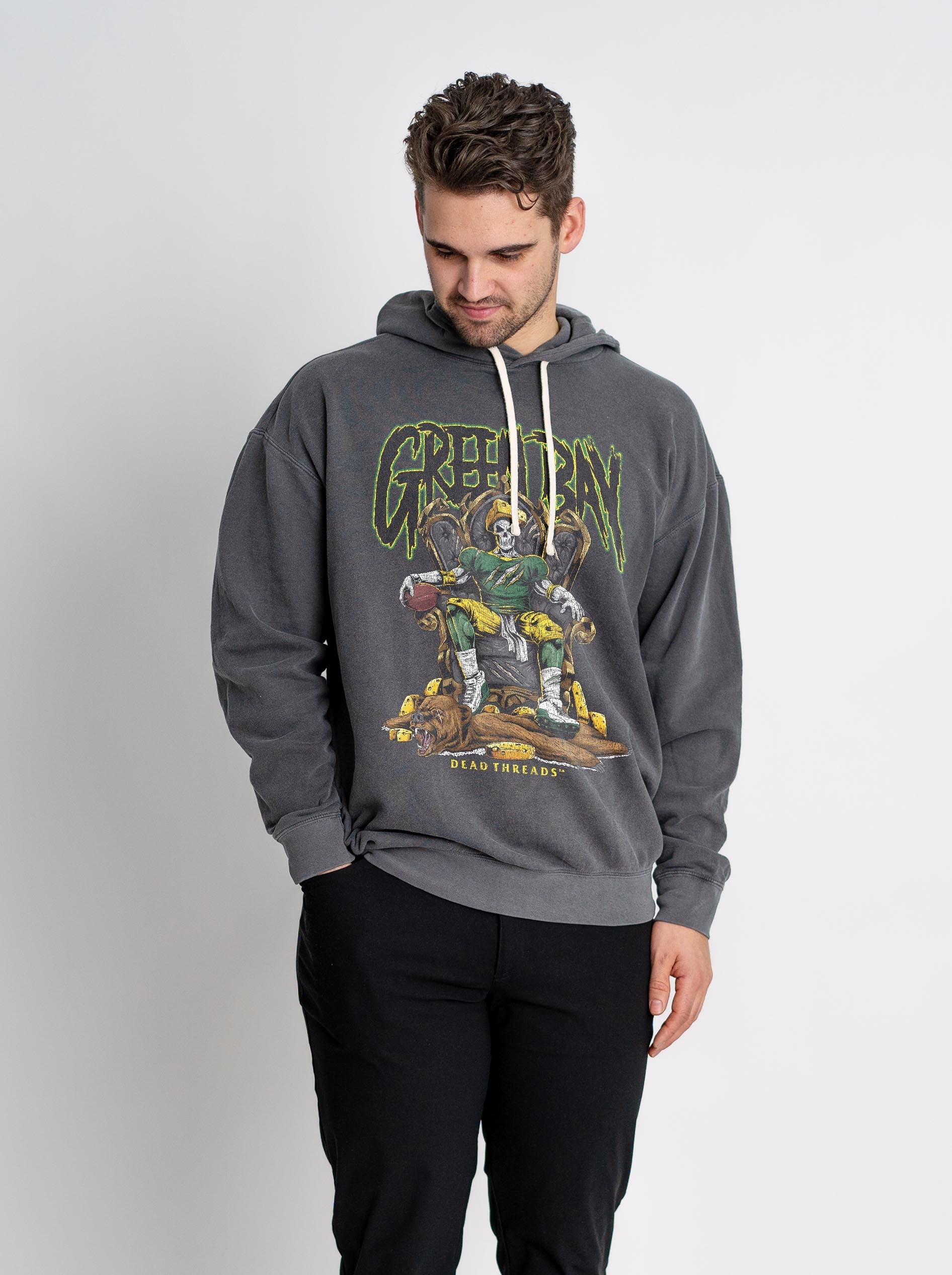 GREEN BAY FOOTBALL v2 - LIGHTWEIGHT HOODIE – Lightweight – Dead Threads Apparel