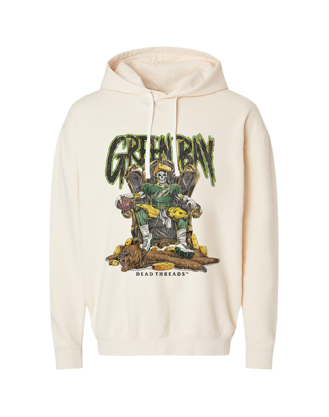 GREEN BAY FOOTBALL v2 - LIGHTWEIGHT HOODIE – Lightweight – Dead Threads Apparel