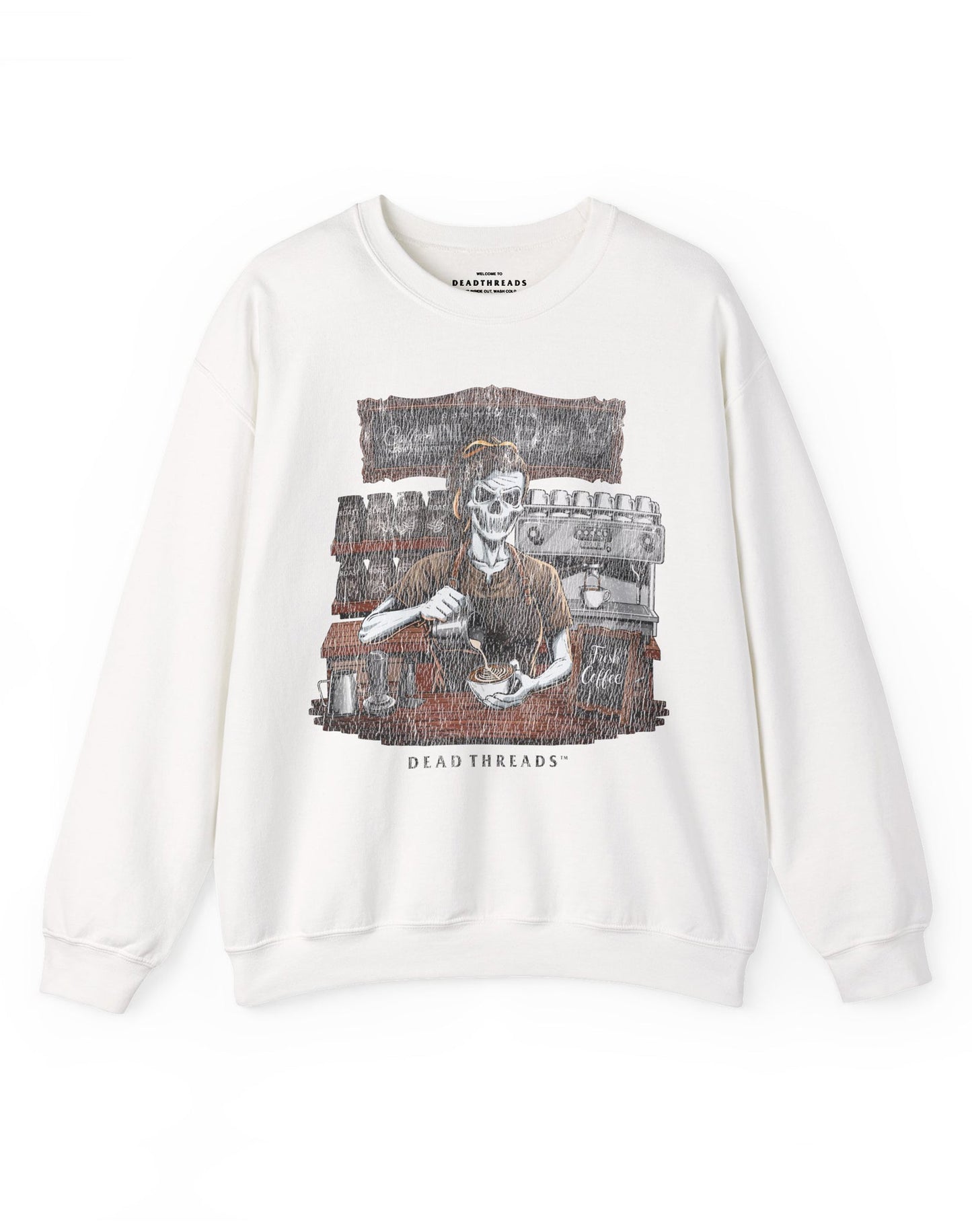 GROUNDS FOR DEATH (FEMALE) CREWNECK SWEATSHIRT – Sweatshirt – Dead Threads Apparel