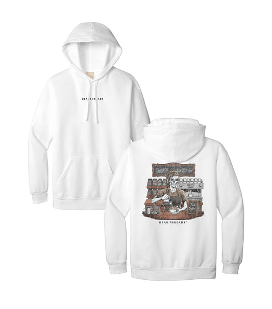 GROUNDS FOR DEATH (FEMALE) - “DT ESSENTIAL" HOODIE – Hoodie – Dead Threads Apparel