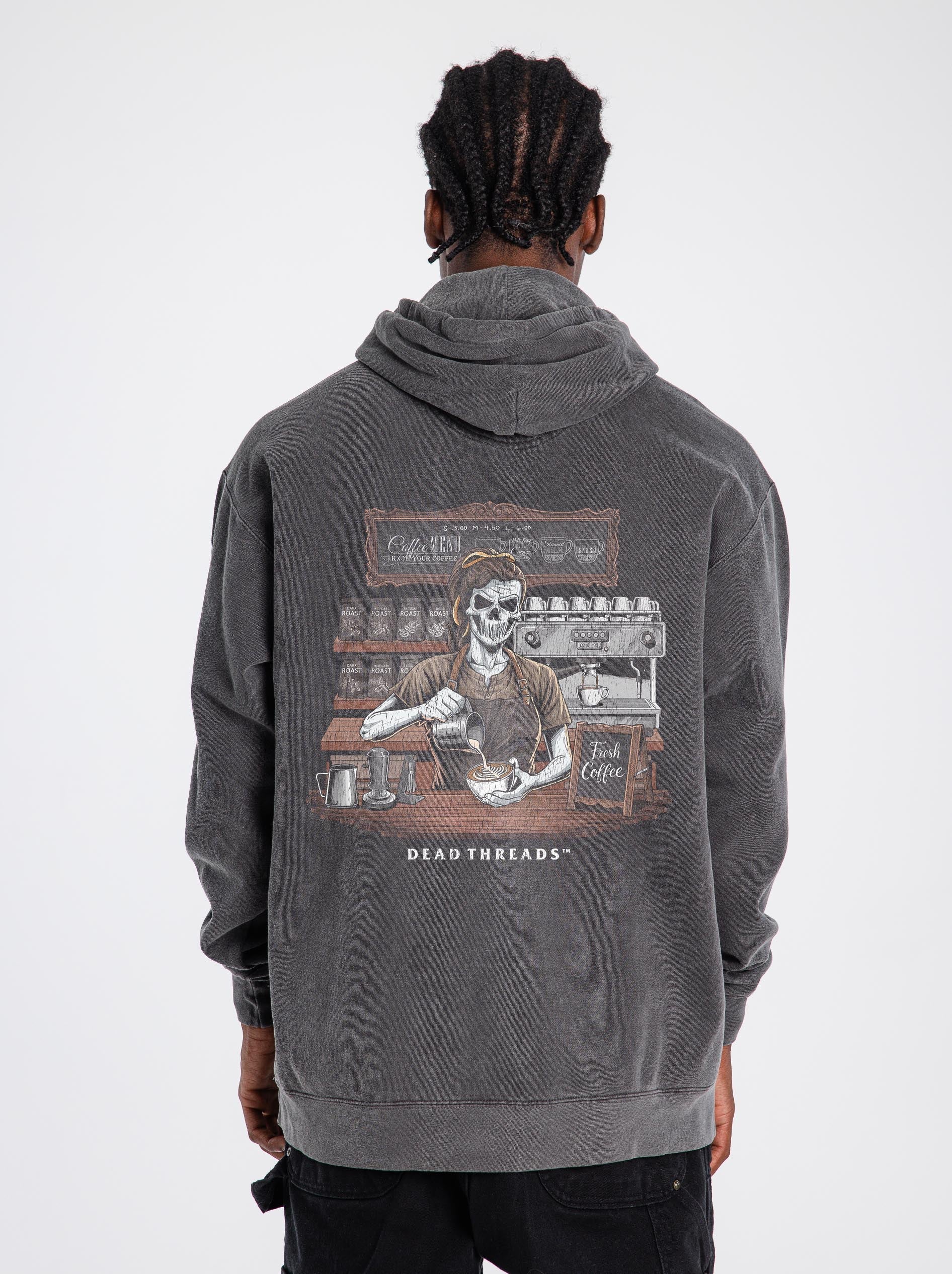 GROUNDS FOR DEATH (FEMALE) - “DT ESSENTIAL" HOODIE – Hoodie – Dead Threads Apparel