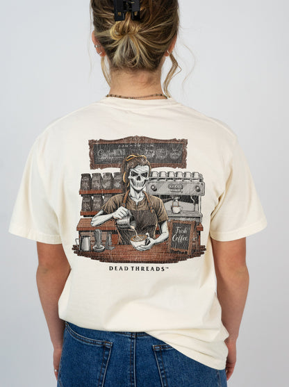 GROUNDS FOR DEATH (FEMALE) - “DT ESSENTIAL" PREMIUM T - SHIRT – T-Shirt – Dead Threads Apparel