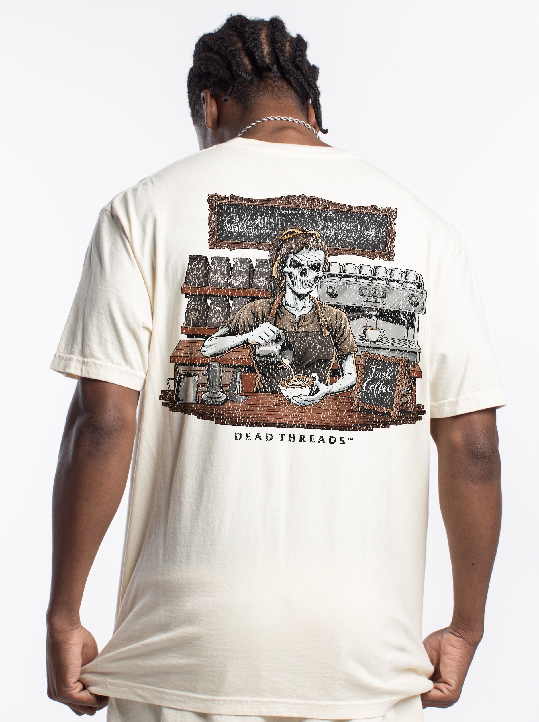 GROUNDS FOR DEATH (FEMALE) - “DT ESSENTIAL" PREMIUM T - SHIRT – T-Shirt – Dead Threads Apparel