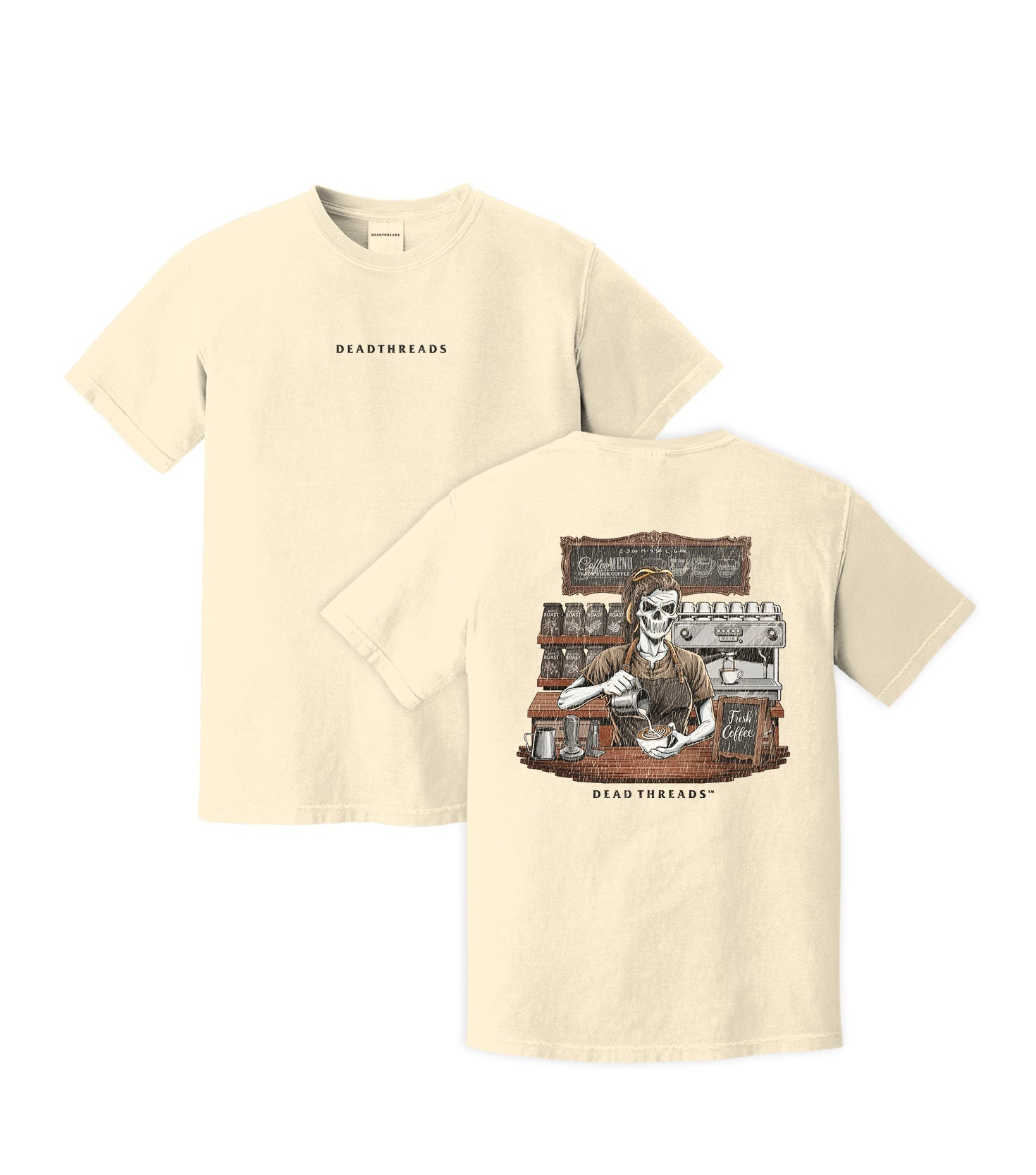 GROUNDS FOR DEATH (FEMALE) - “DT ESSENTIAL" PREMIUM T - SHIRT – T-Shirt – Dead Threads Apparel