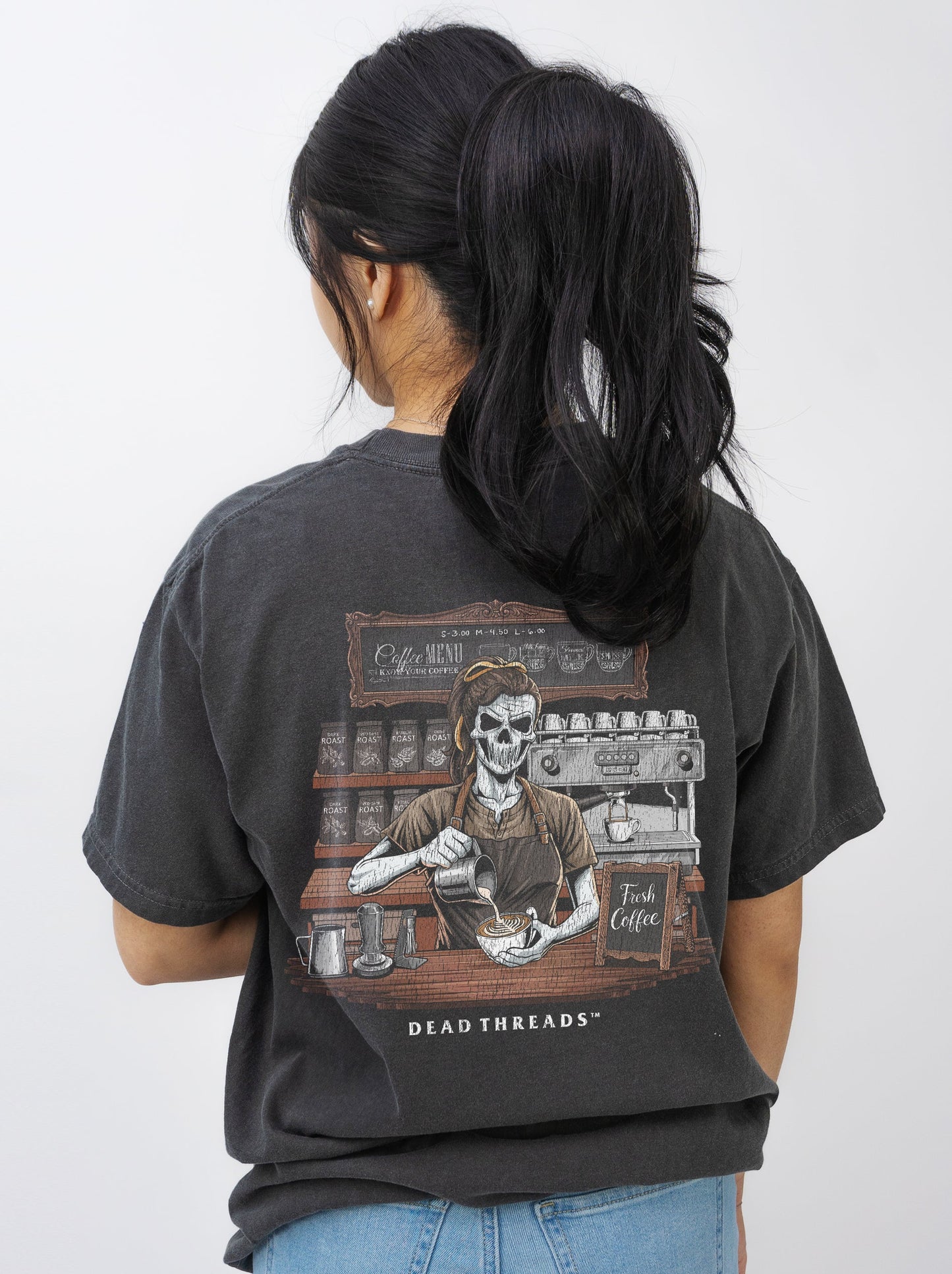 GROUNDS FOR DEATH (FEMALE) - “DT ESSENTIAL" PREMIUM T - SHIRT – T-Shirt – Dead Threads Apparel