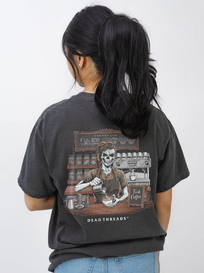 GROUNDS FOR DEATH (FEMALE) - “DT ESSENTIAL" PREMIUM T - SHIRT – T-Shirt – Dead Threads Apparel