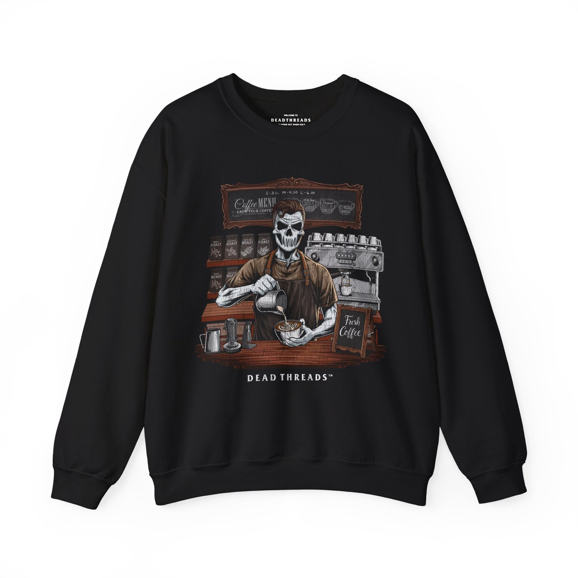 GROUNDS FOR DEATH (MALE) CREWNECK SWEATSHIRT – Sweatshirt – Dead Threads Apparel
