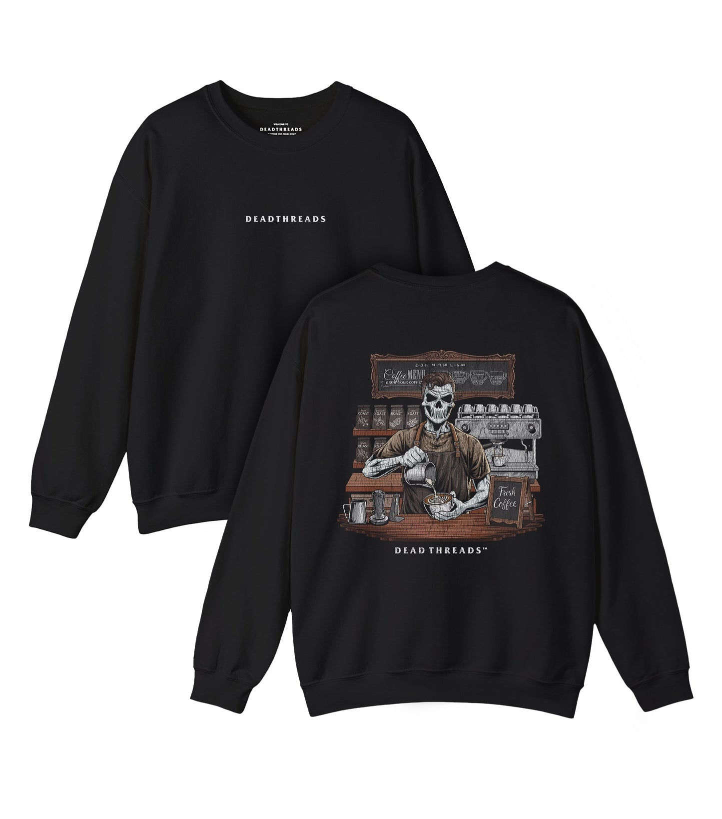 GROUNDS FOR DEATH (MALE) - “DT ESSENTIAL" CREWNECK SWEATSHIRT – Sweatshirt – Dead Threads Apparel