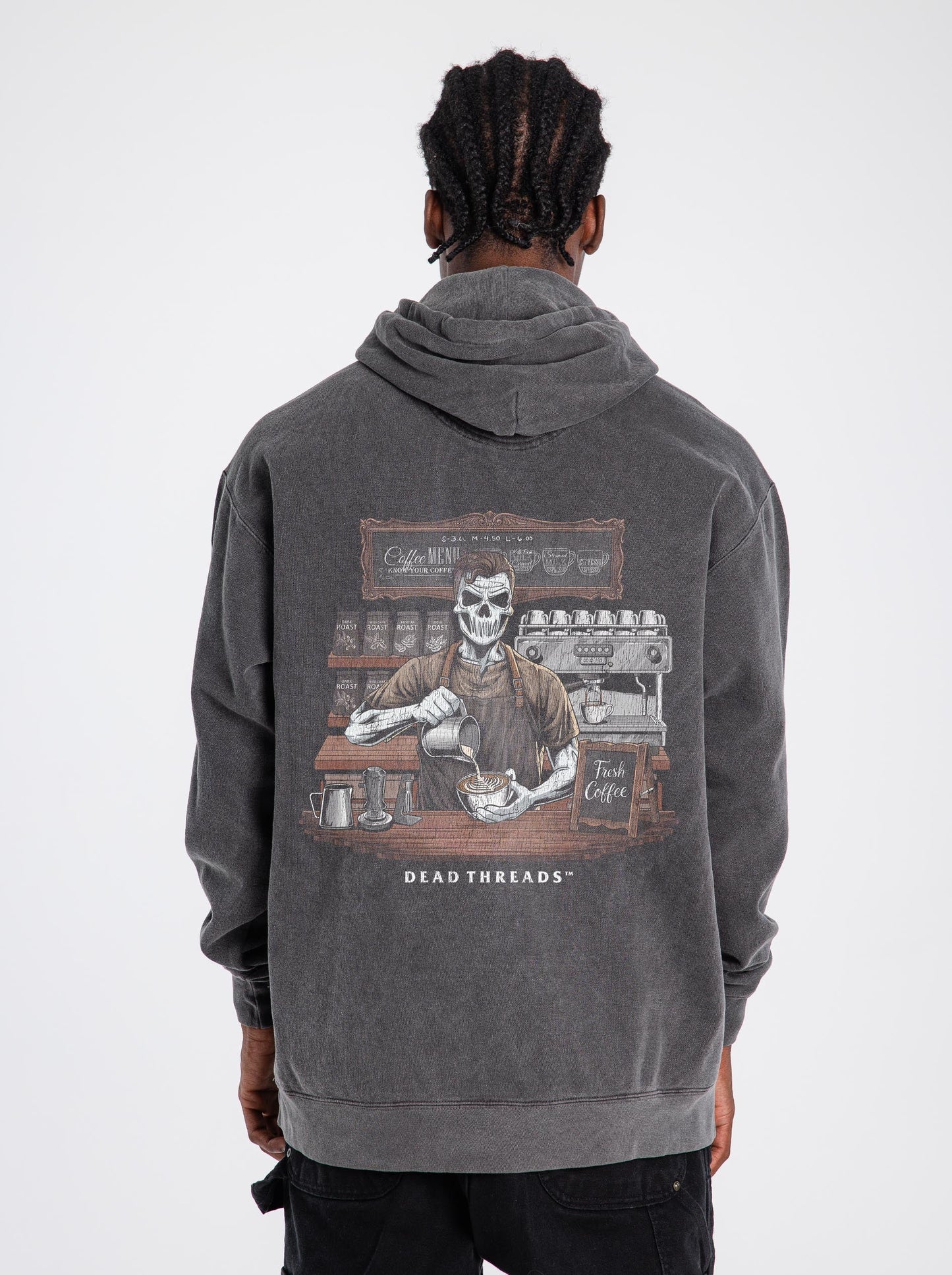 GROUNDS FOR DEATH (MALE) - “DT ESSENTIAL" HOODIE – Hoodie – Dead Threads Apparel