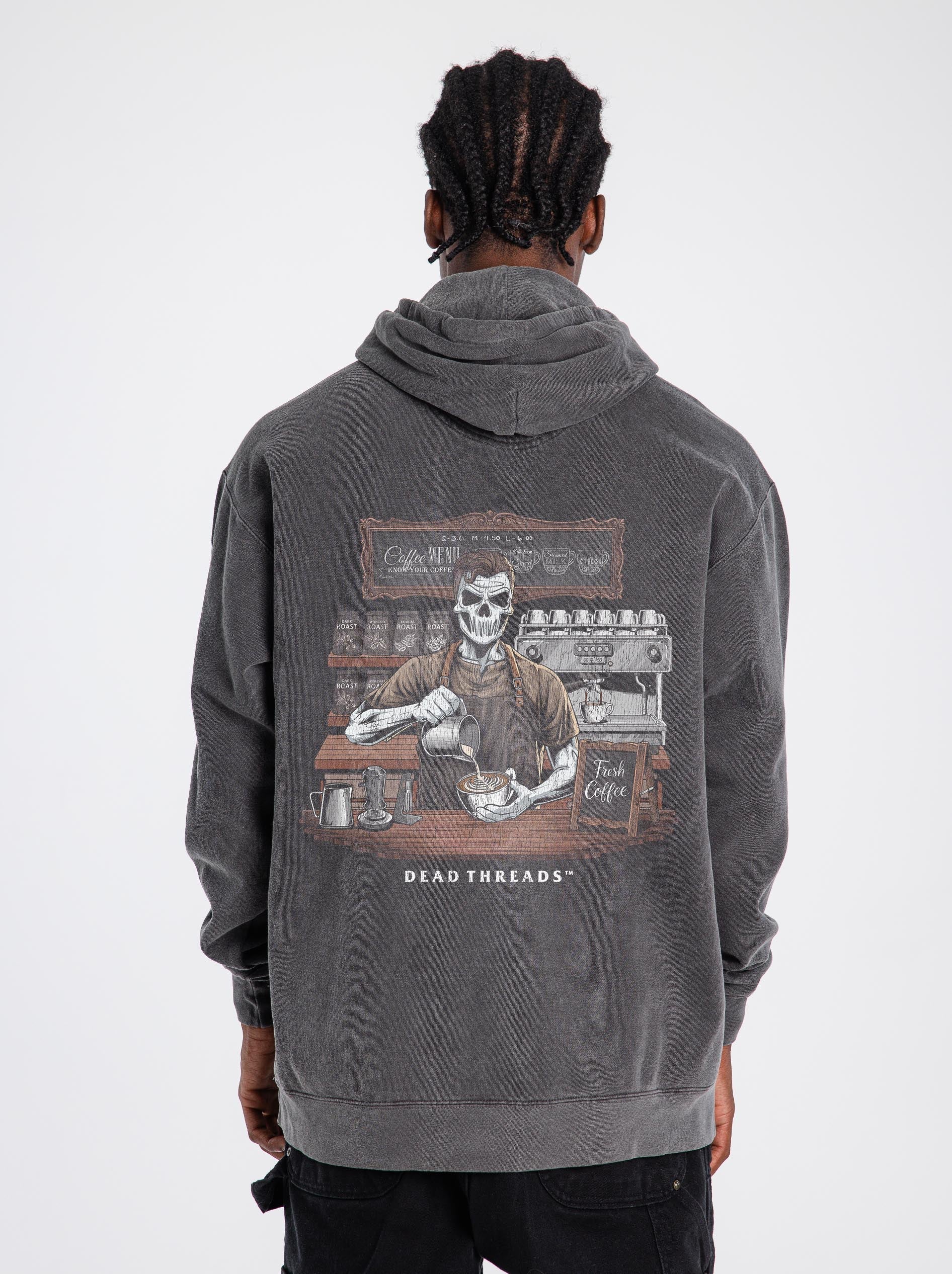 GROUNDS FOR DEATH (MALE) - “DT ESSENTIAL" HOODIE – Hoodie – Dead Threads Apparel
