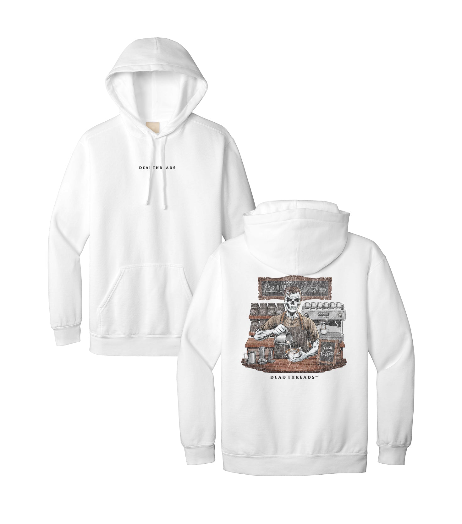 GROUNDS FOR DEATH (MALE) - “DT ESSENTIAL" HOODIE – Hoodie – Dead Threads Apparel