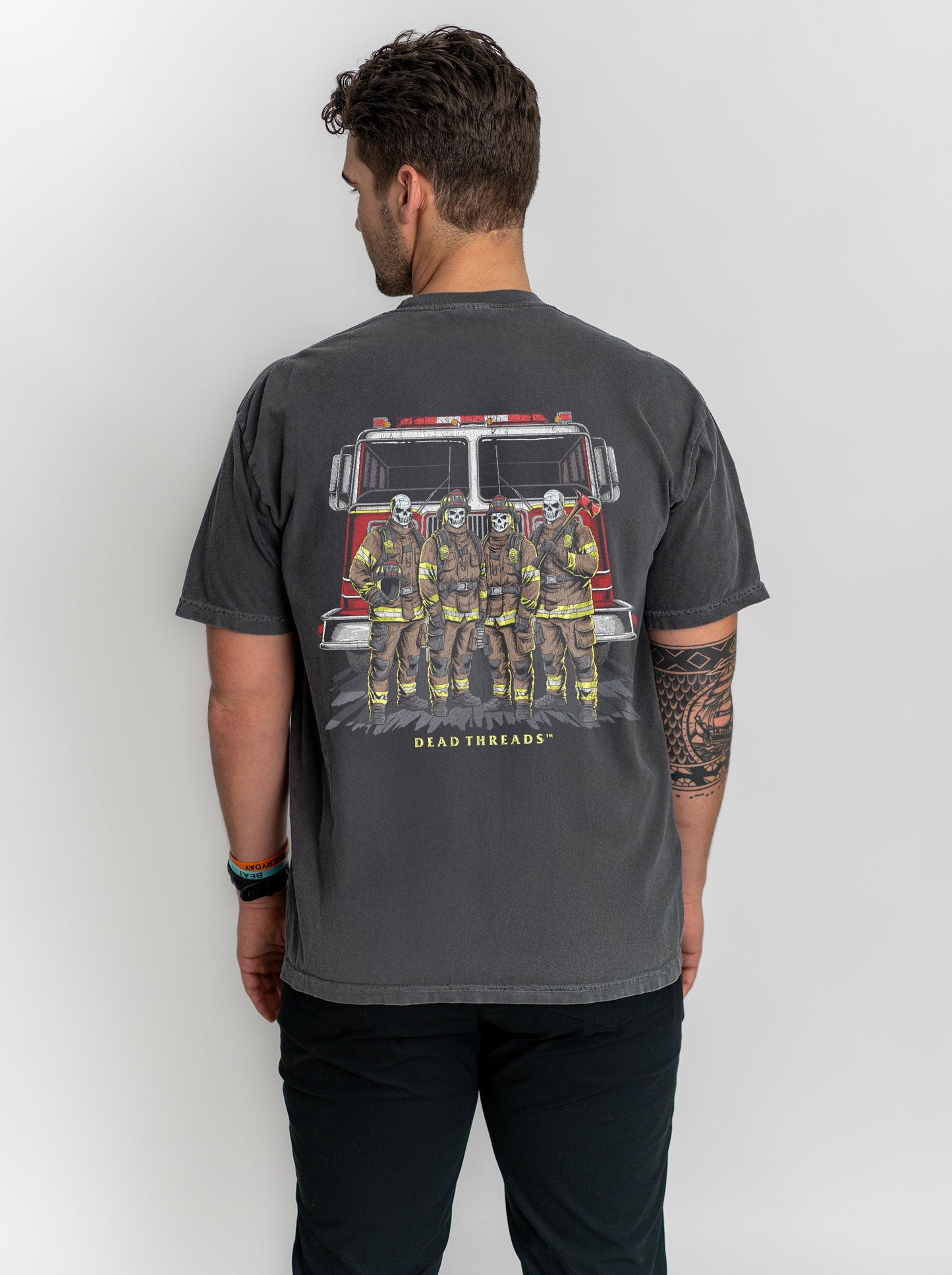 HALLIGAN HEROES - “3 SKULL” PREMIUM T - SHIRT – T-Shirt – Dead Threads Apparel