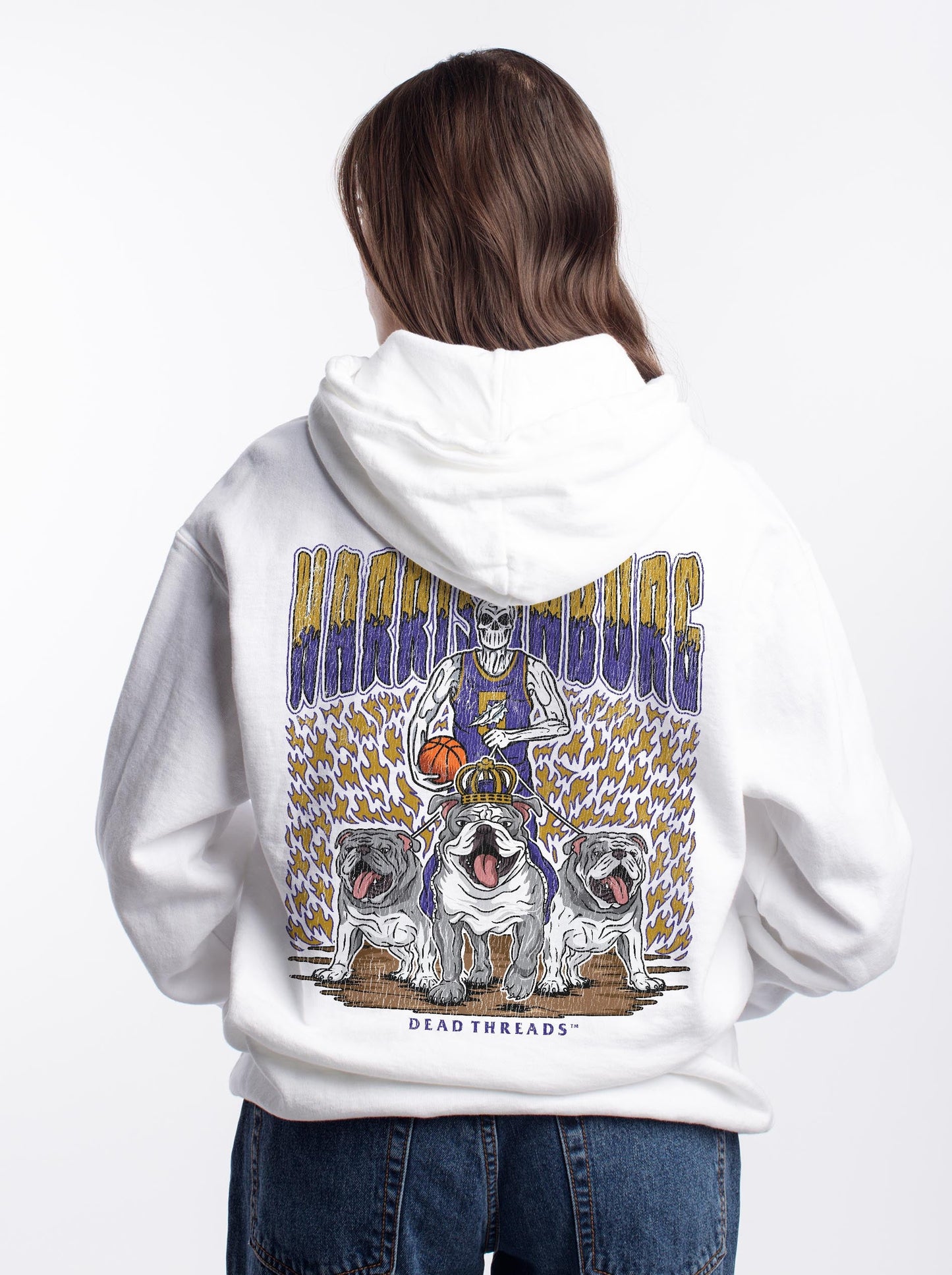 HARRISONBURG BASKETBALL - HOODIE – Hoodie – Dead Threads Apparel