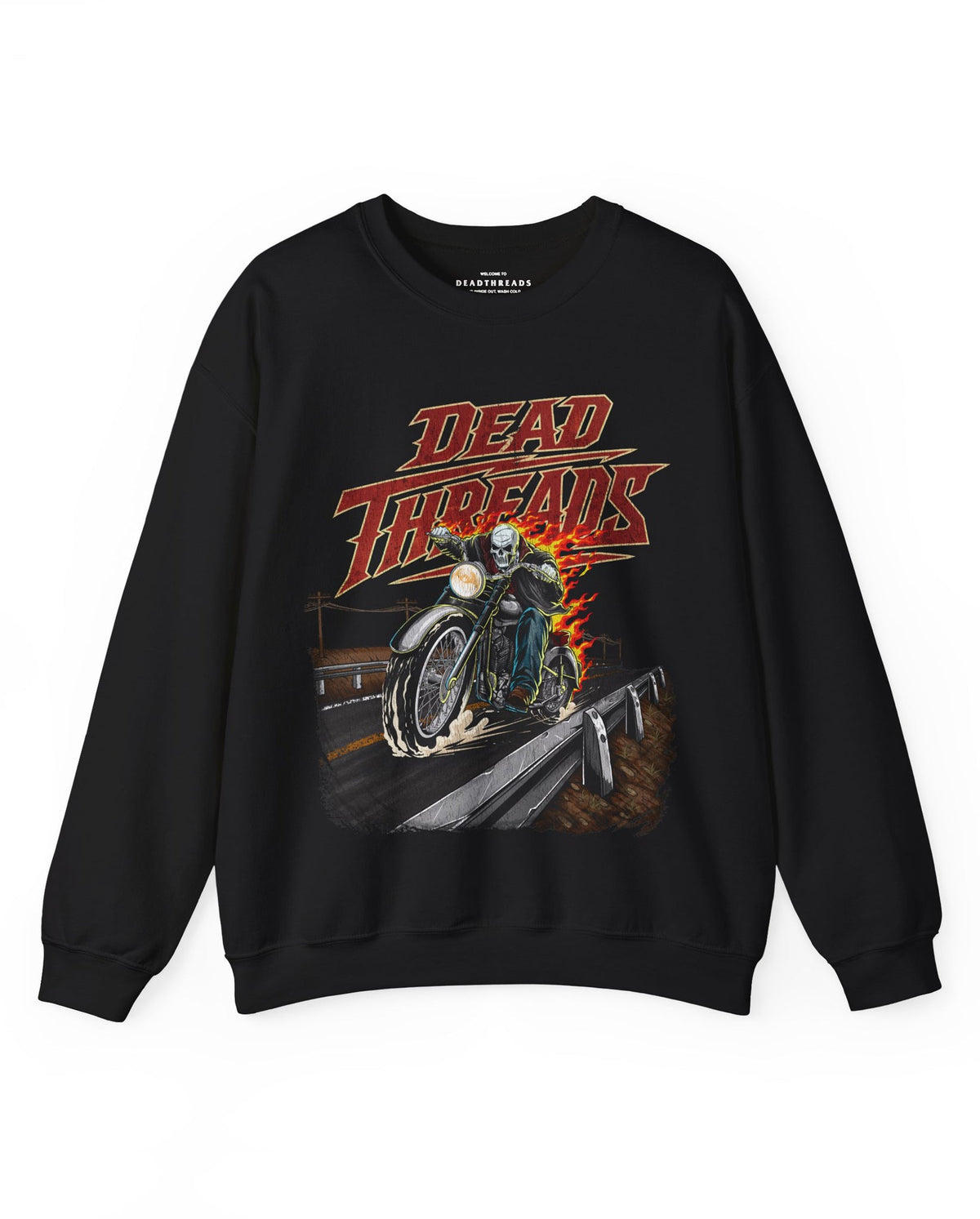 HELLBOUND HIGHWAY - CREWNECK SWEATSHIRT – Sweatshirt – Dead Threads Apparel