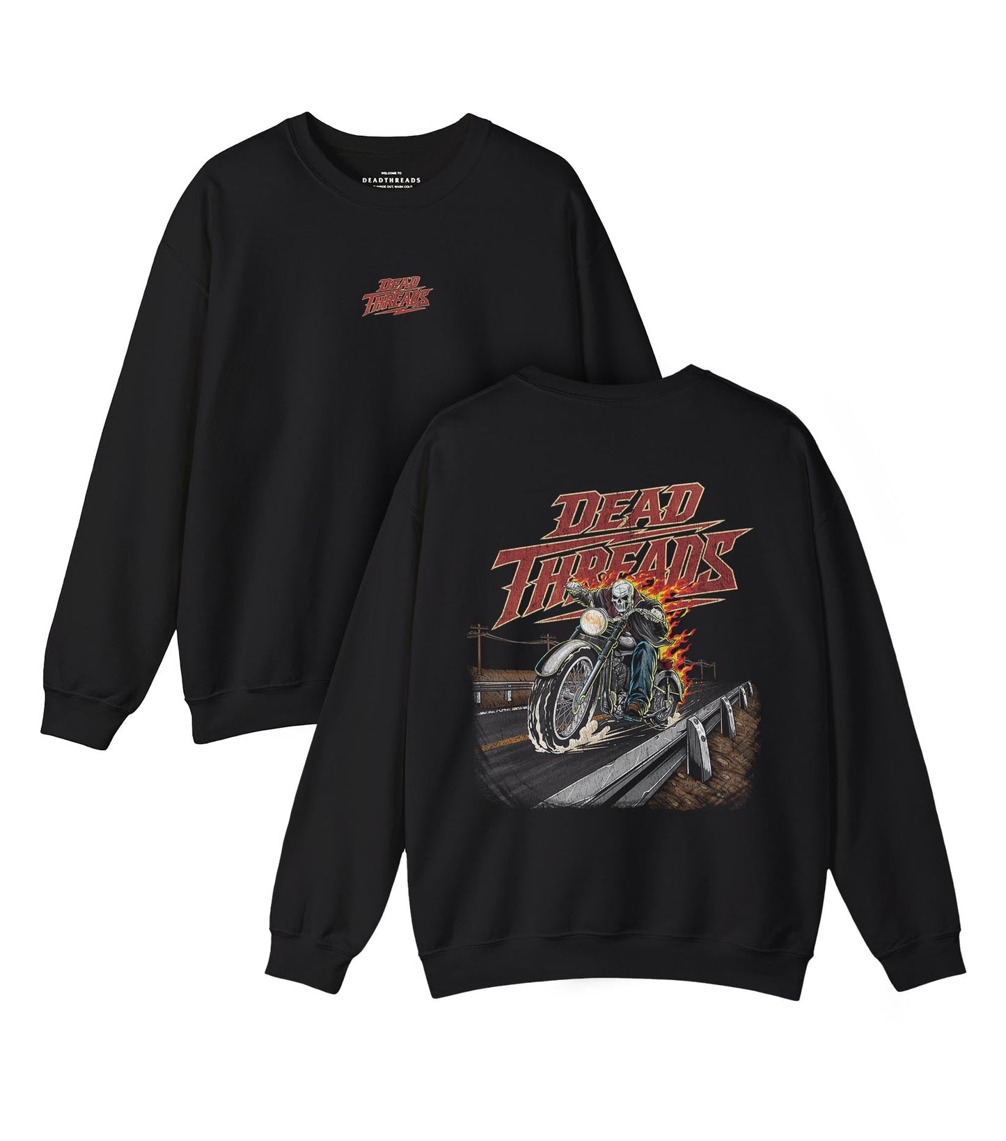 HELLBOUND HIGHWAY - “DT ESSENTIAL" CREWNECK SWEATSHIRT – Sweatshirt – Dead Threads Apparel