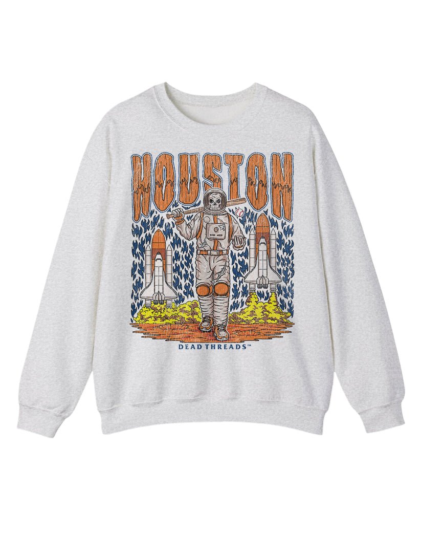 HOUSTON BASEBALL CREWNECK SWEATSHIRT – Sweatshirt – Dead Threads Apparel