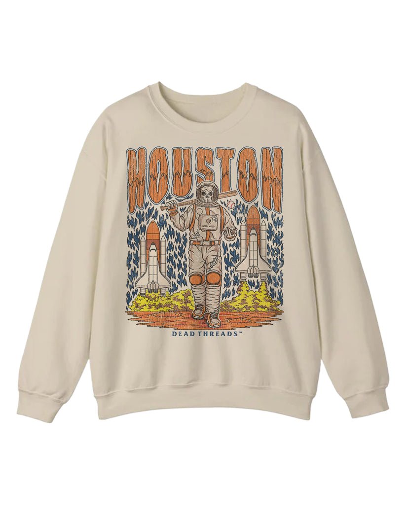 HOUSTON BASEBALL CREWNECK SWEATSHIRT – Sweatshirt – Dead Threads Apparel