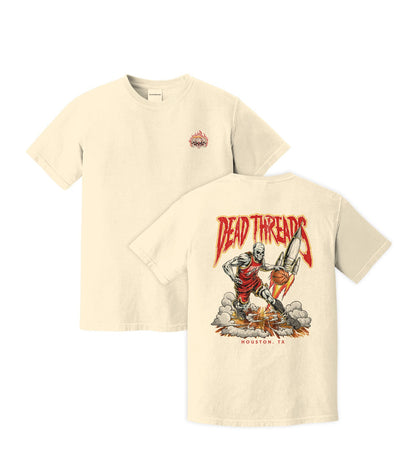 HOUSTON BASKETBALL - “3 SKULL” PREMIUM T - SHIRT – T-Shirt – Dead Threads Apparel