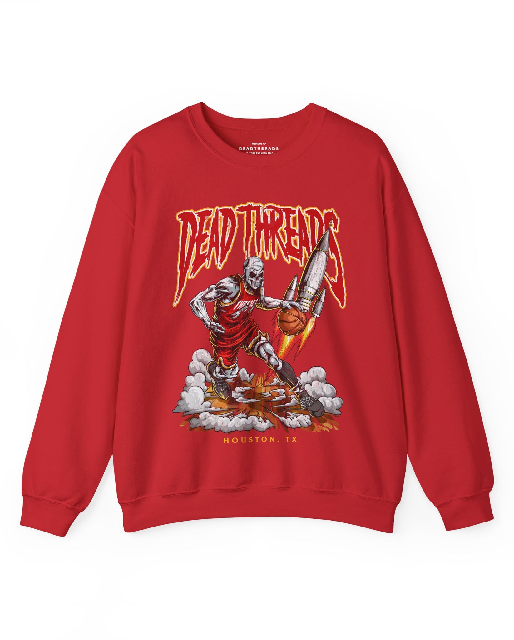 HOUSTON BASKETBALL - CREWNECK SWEATSHIRT – Sweatshirt – Dead Threads Apparel